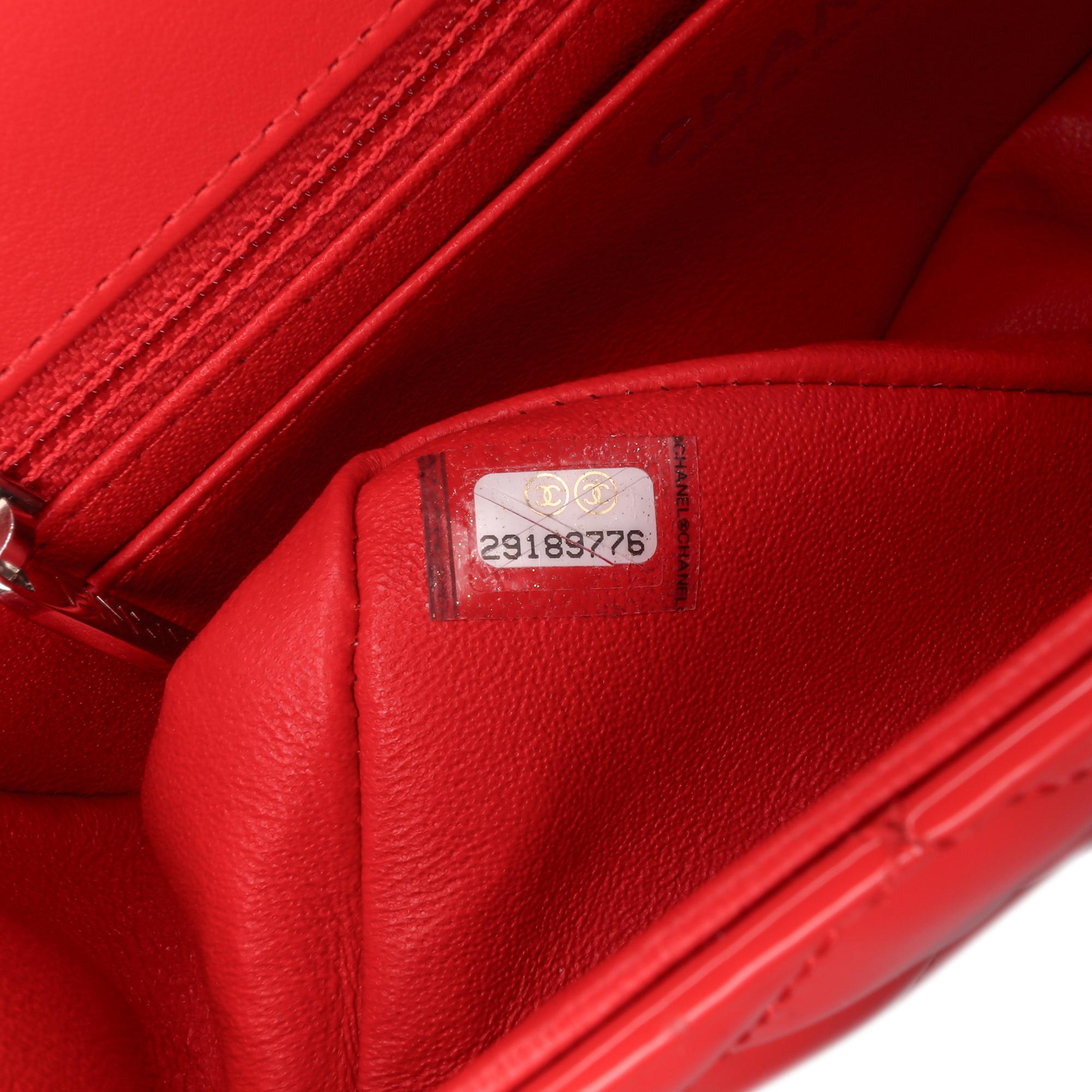 Chanel Mini Rectangular Bicolor Patent Single Flap