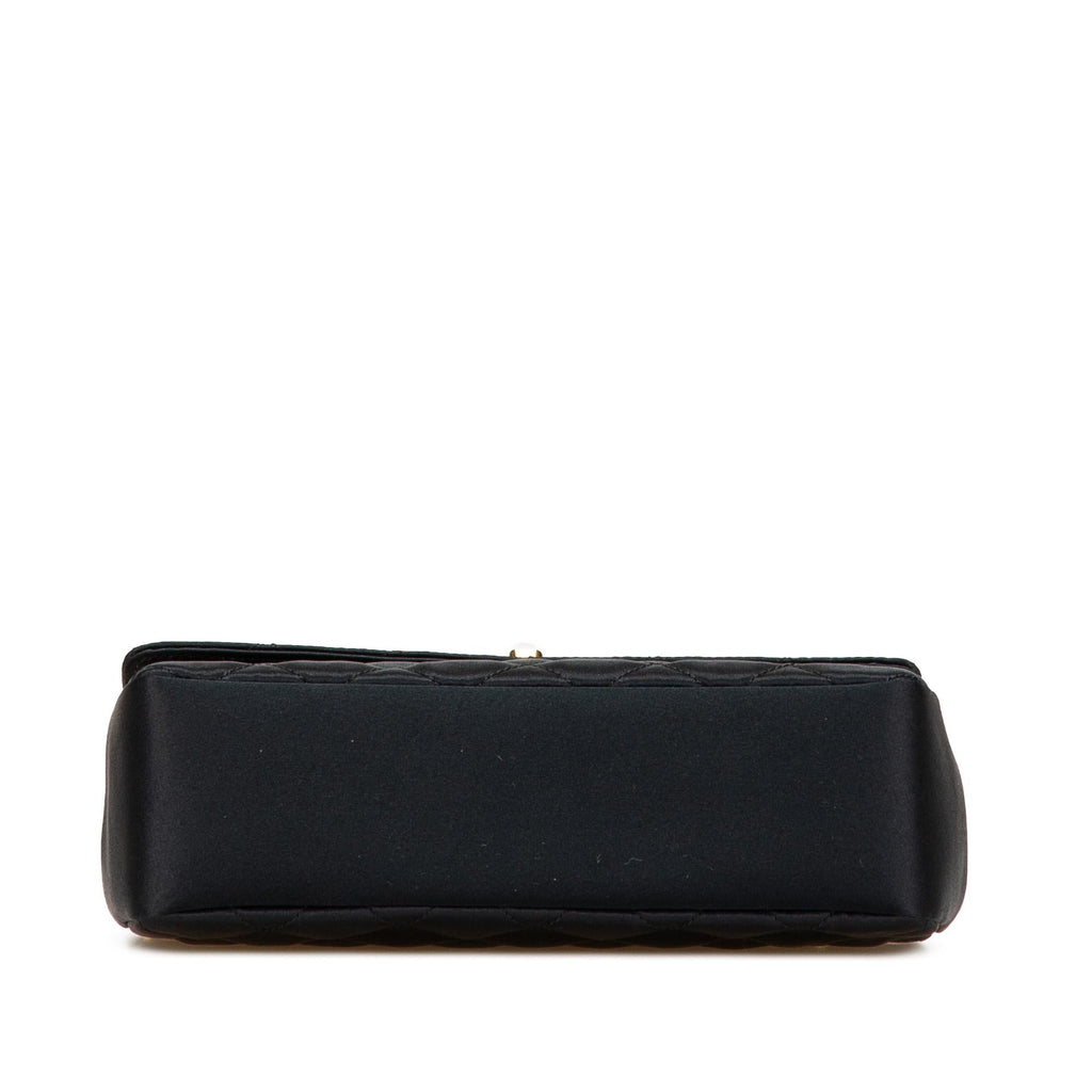 Chanel Mini Rectangular CC Quilted Satin Flap