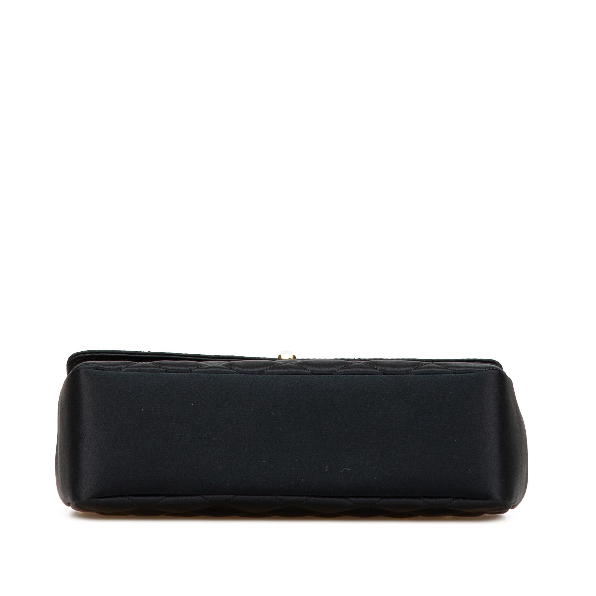 Chanel Mini Rectangular CC Quilted Satin Flap