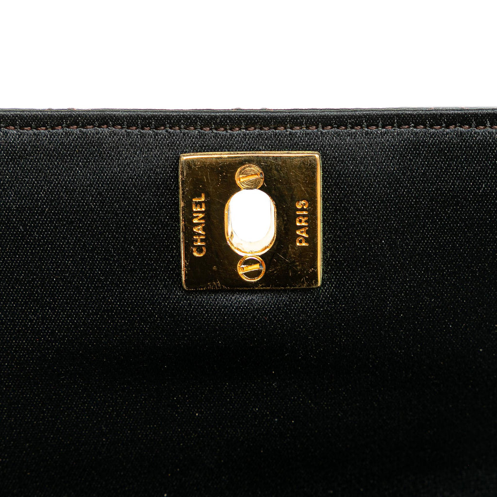 Chanel Mini Rectangular CC Quilted Satin Flap
