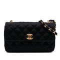Chanel Mini Rectangular CC Quilted Satin Flap