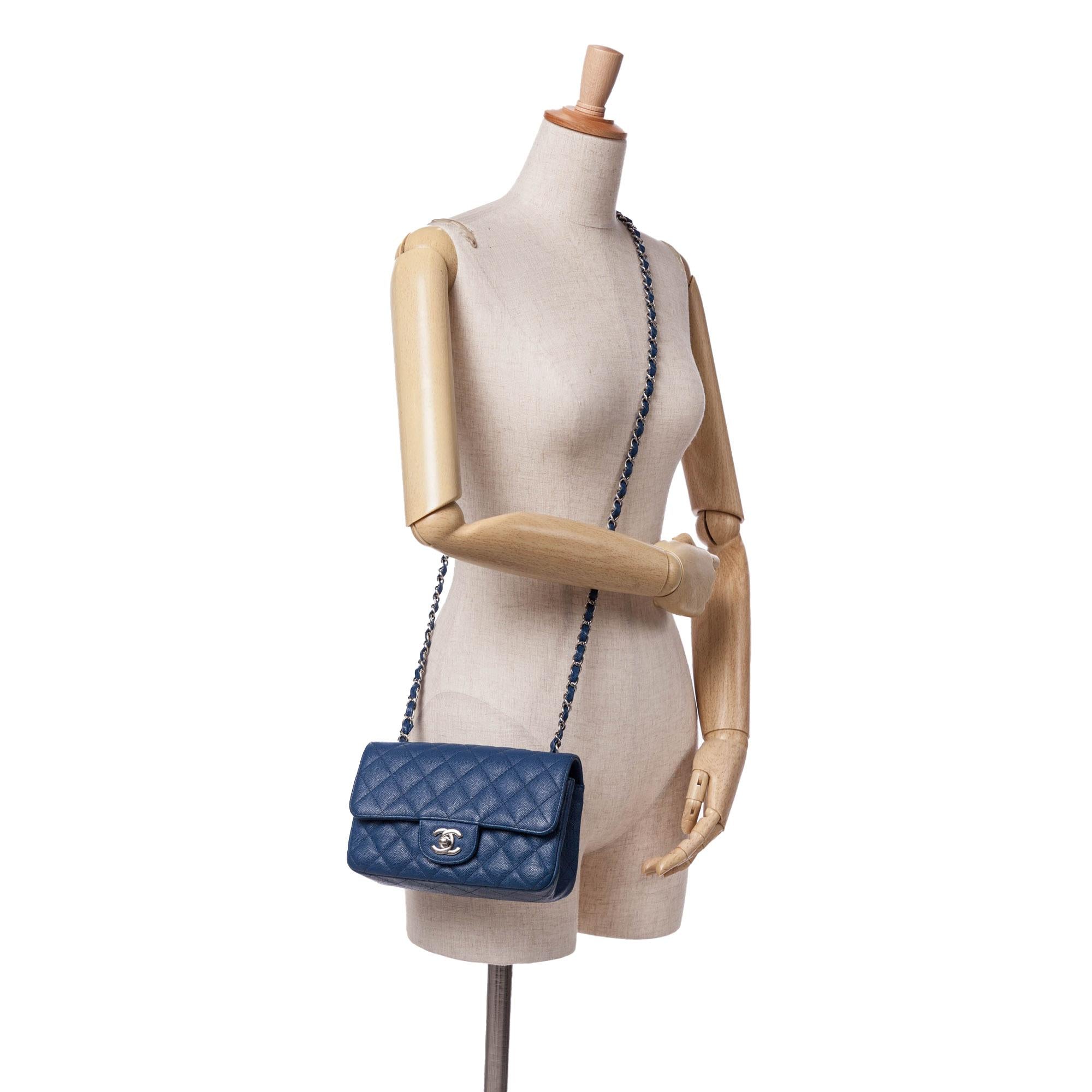 Chanel Mini Rectangular Classic Caviar Single Flap
