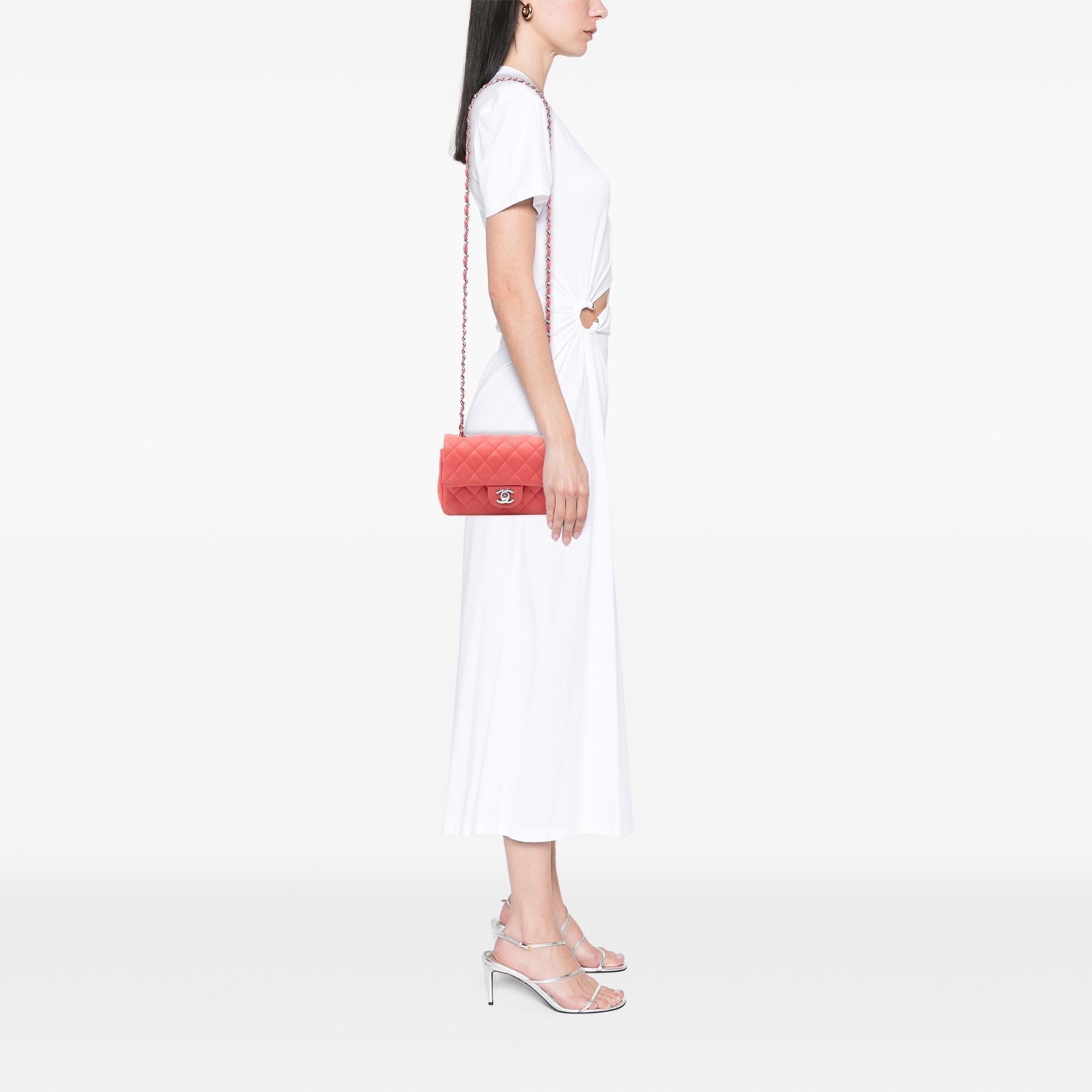 Chanel Mini Rectangular Classic Caviar Single Flap