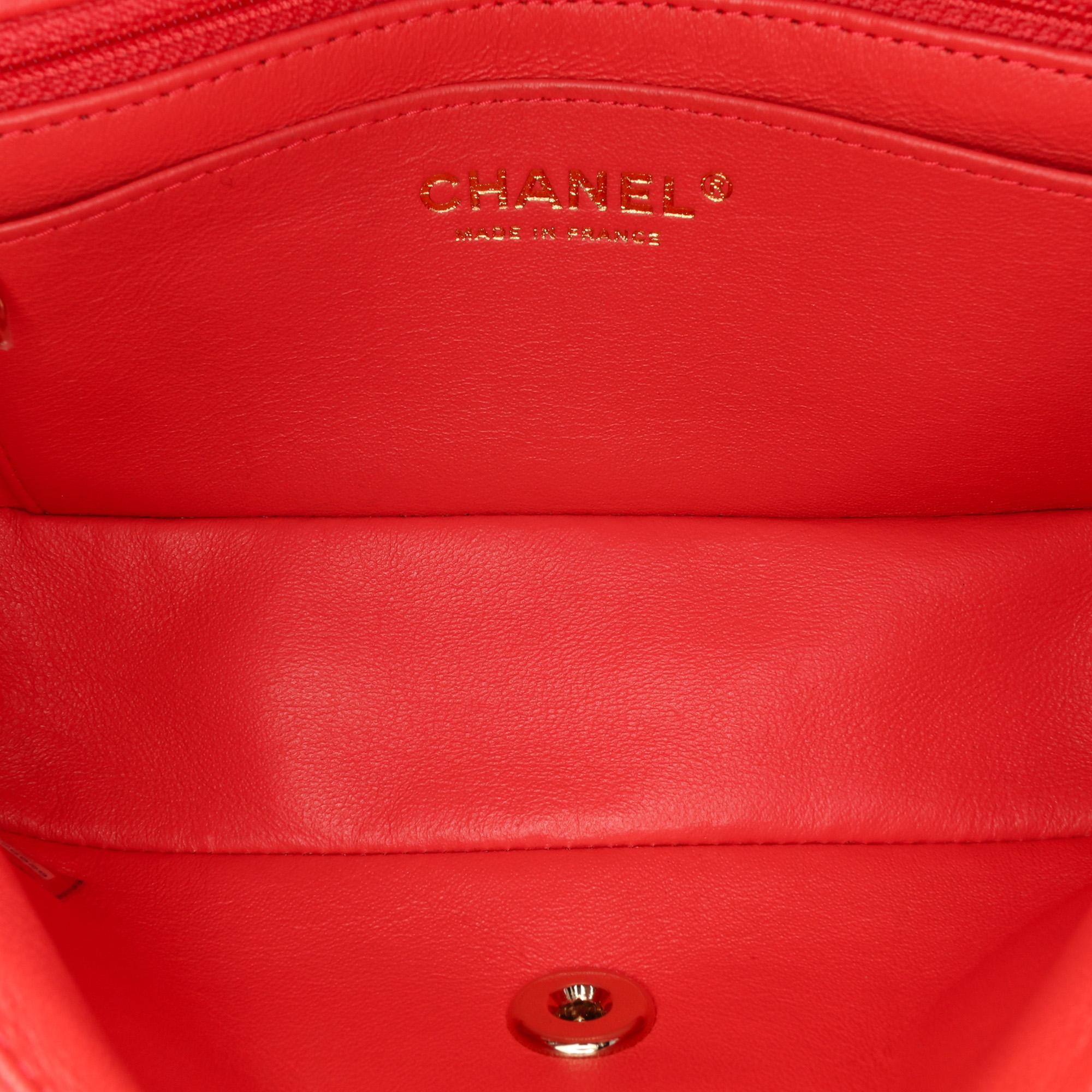 Chanel Mini Rectangular Classic Chevron Lambskin Single Flap