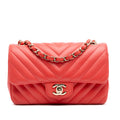 Chanel Mini Rectangular Classic Chevron Lambskin Single Flap