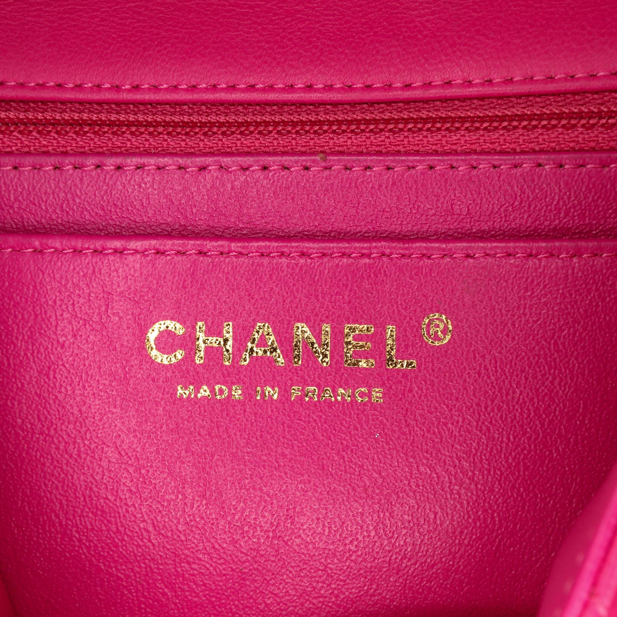 Chanel Mini Rectangular Classic Chevron Lambskin Single Flap