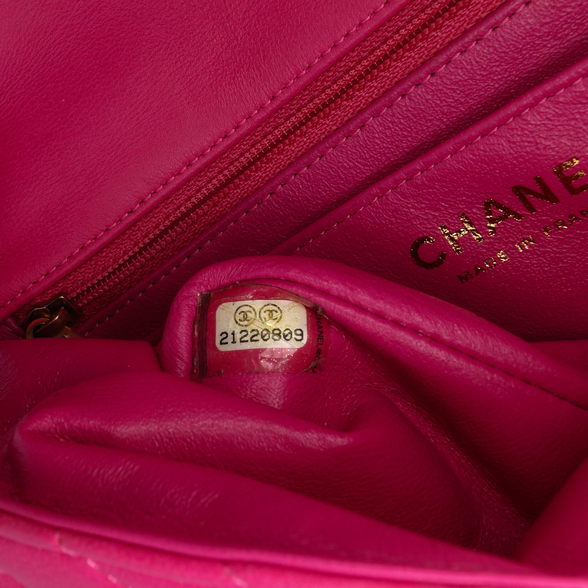 Chanel Mini Rectangular Classic Chevron Lambskin Single Flap