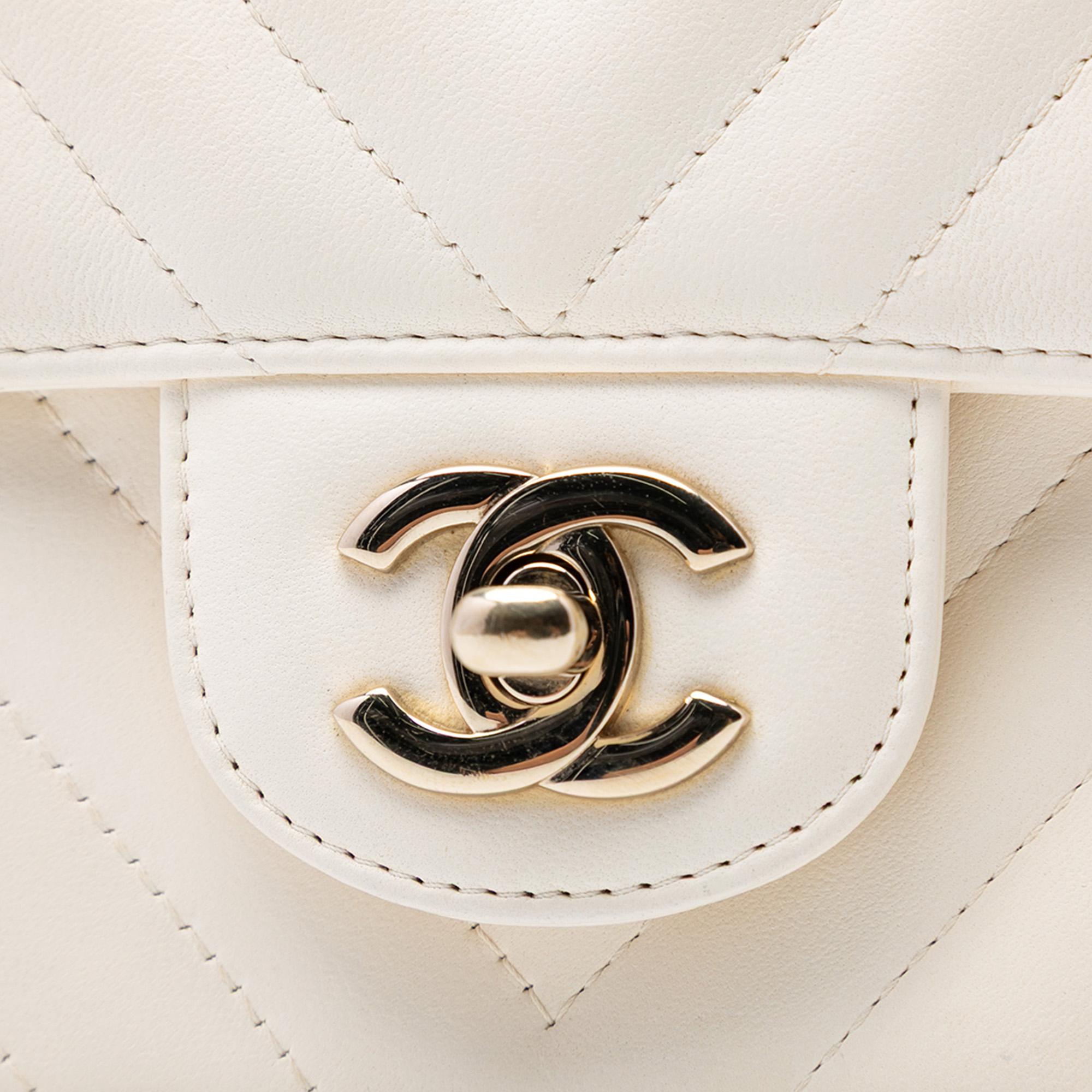 Chanel Mini Rectangular Classic Chevron Lambskin Single Flap