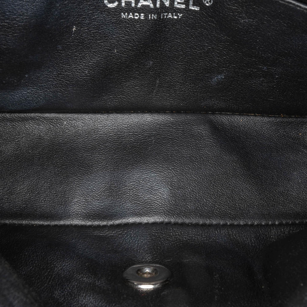 Chanel Mini Rectangular Classic Chevron Patent Single Flap