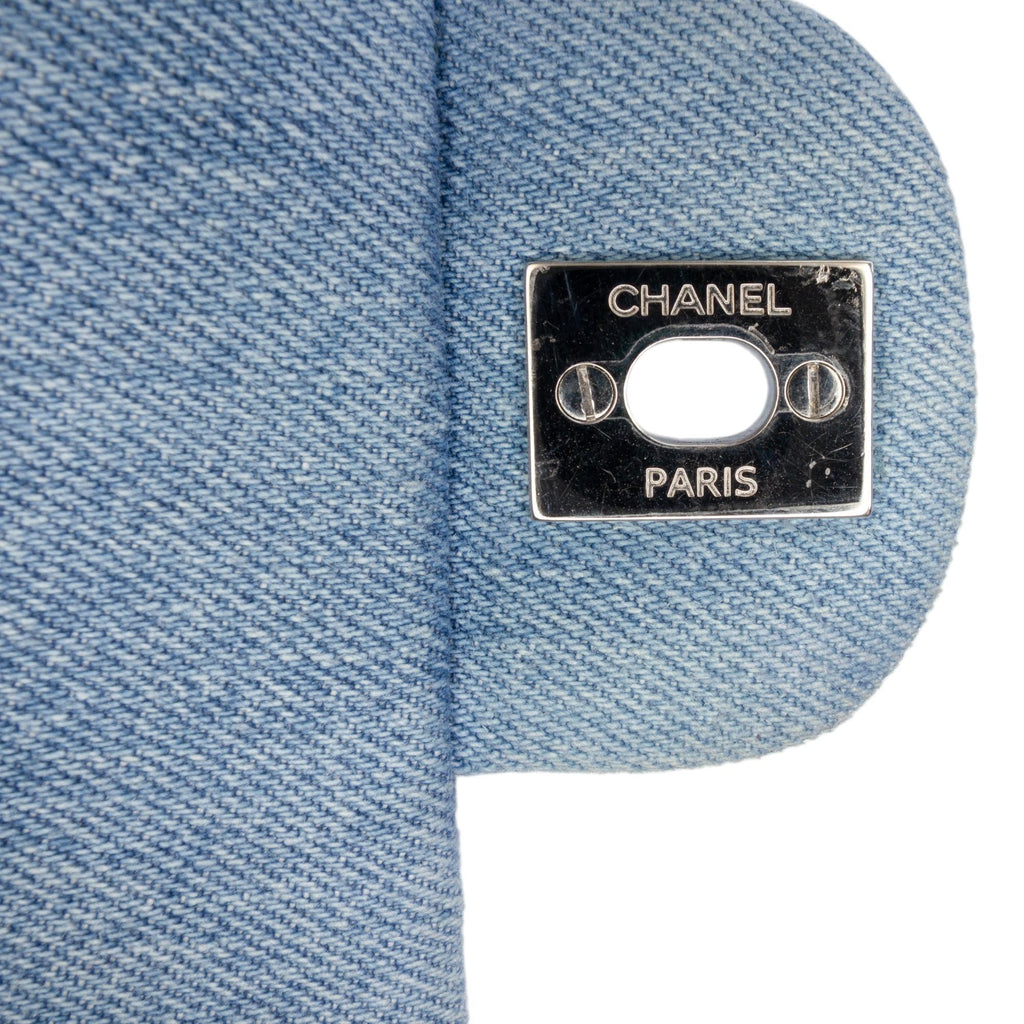 Chanel Mini Rectangular Classic Denim Braided Single Flap