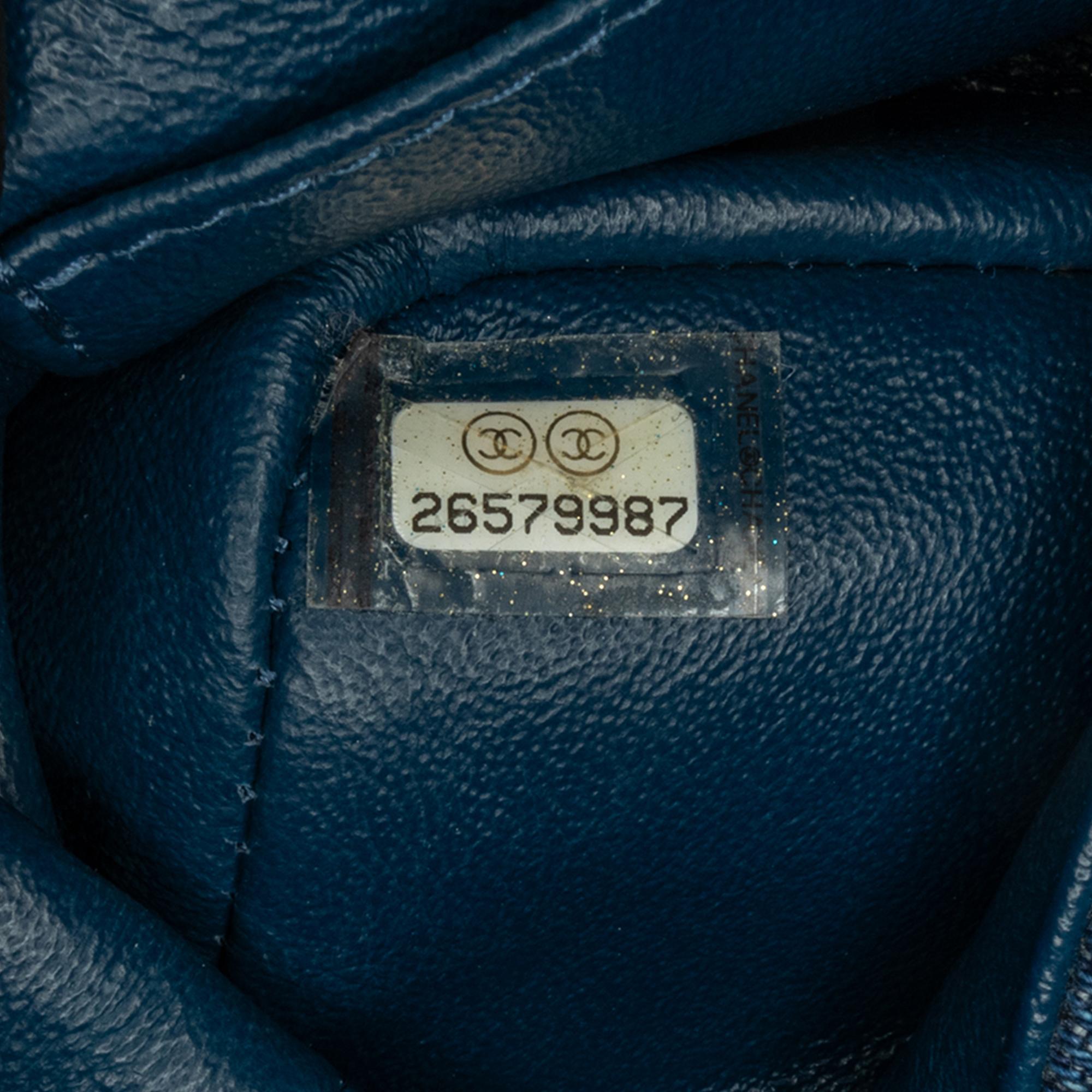 Chanel Mini Rectangular Classic Denim Tweed Framed Single Flap