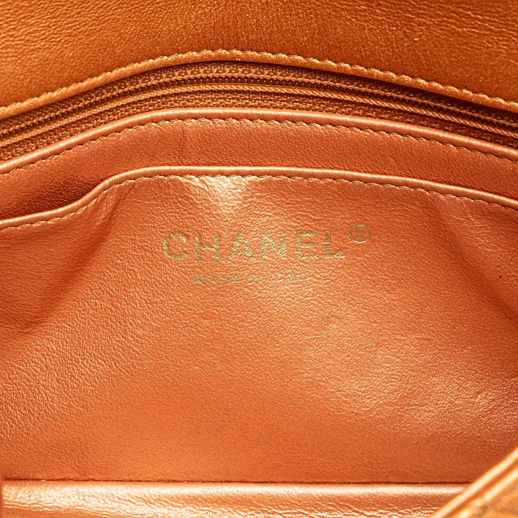Chanel Mini Rectangular Classic Iridescent Lambskin Single Flap