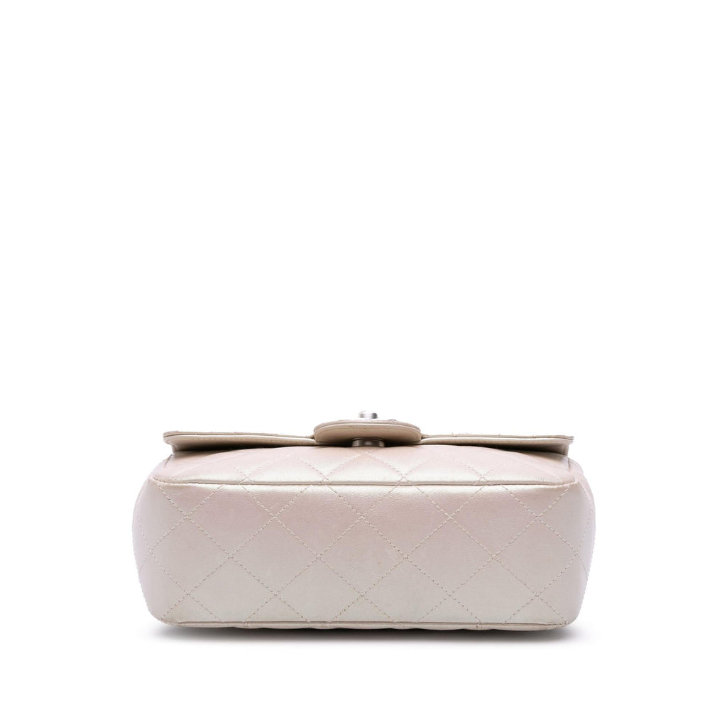 Chanel Mini Rectangular Classic Iridescent Lambskin Single Flap