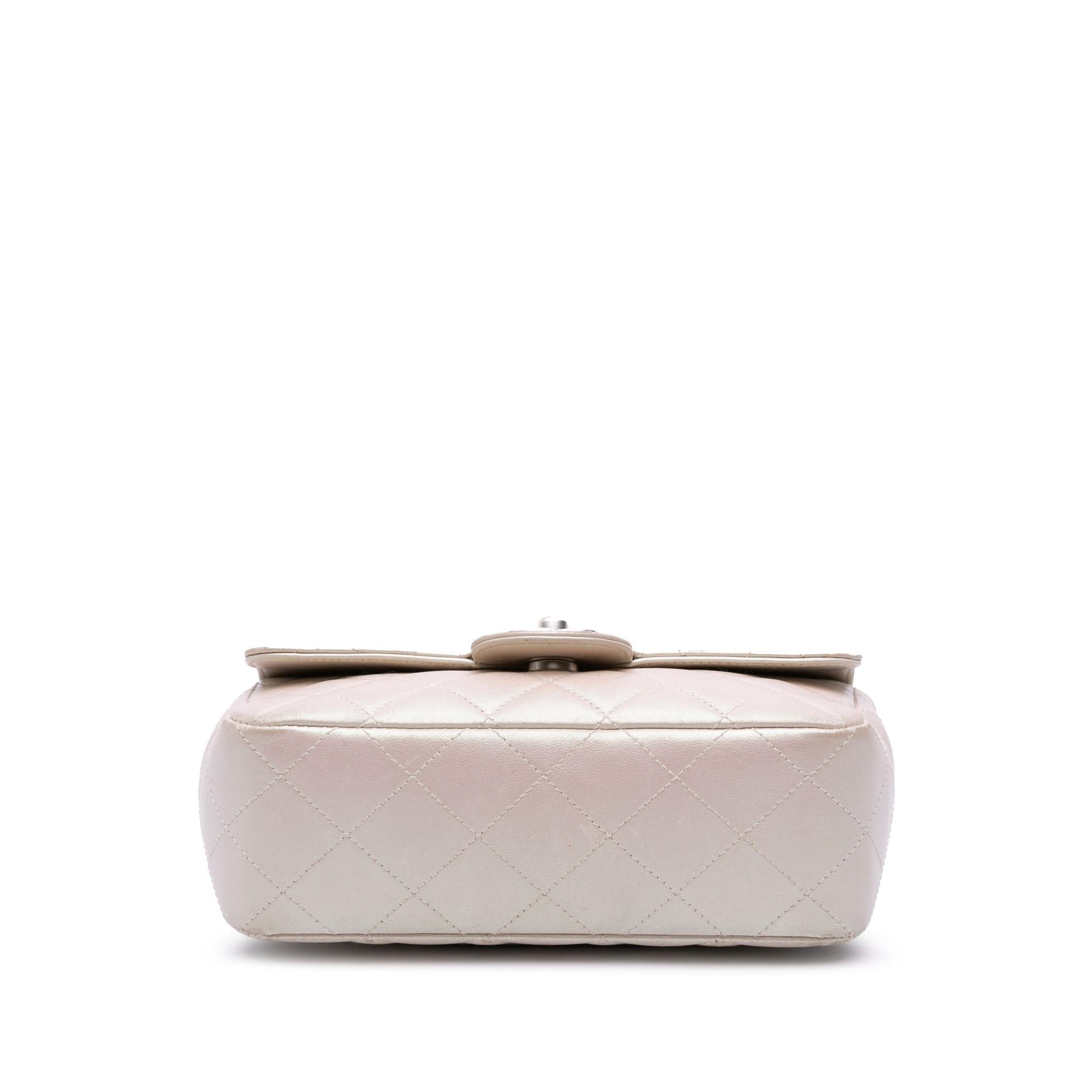 Chanel Mini Rectangular Classic Iridescent Lambskin Single Flap