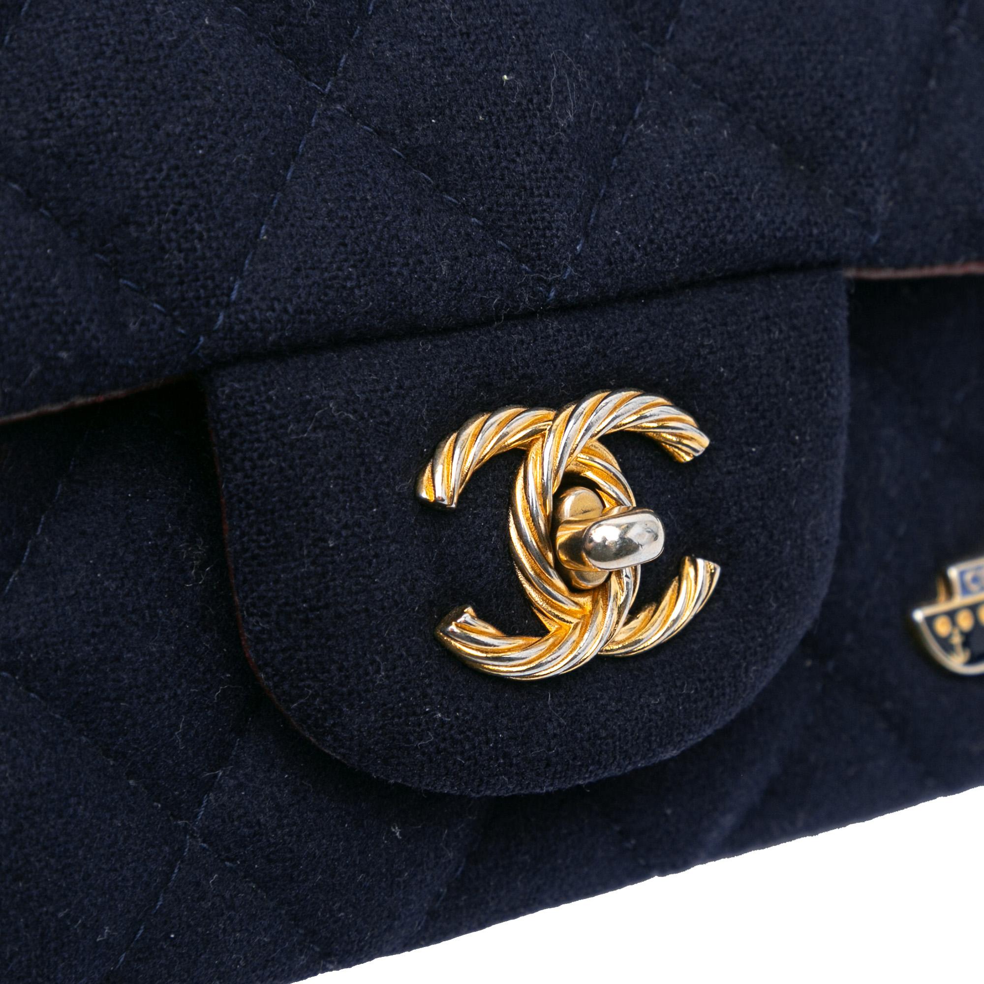 Chanel Mini Rectangular Classic Jersey Sailor Single Flap