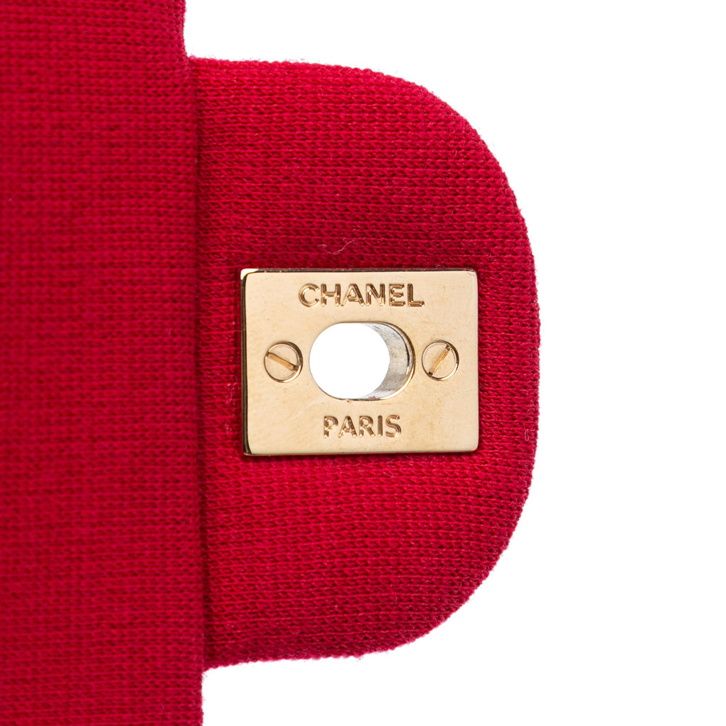 Chanel Mini Rectangular Classic Jersey Single Flap (SHG-WDZmmq)