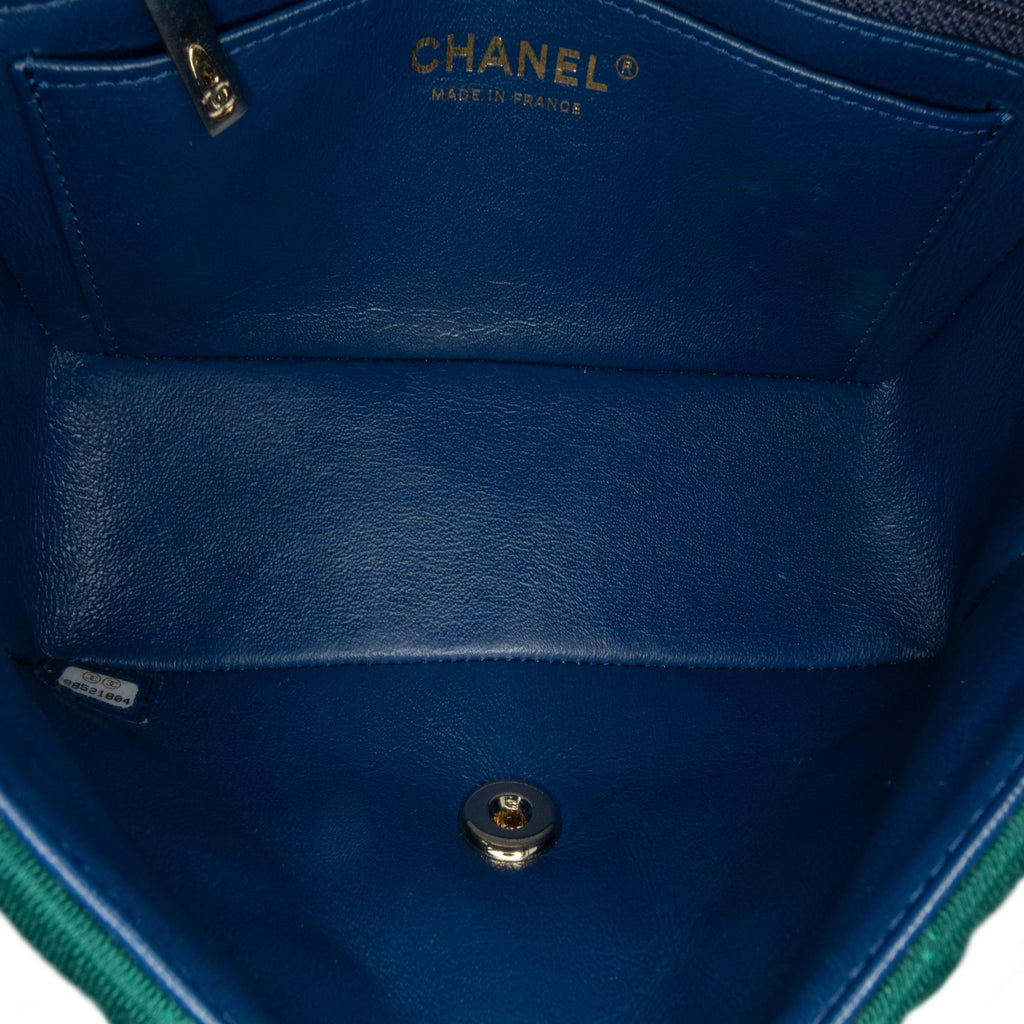 Chanel Mini Rectangular Classic Jersey Single Flap (SHG-M57Mcm)
