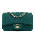 Chanel Mini Rectangular Classic Jersey Single Flap (SHG-M57Mcm)