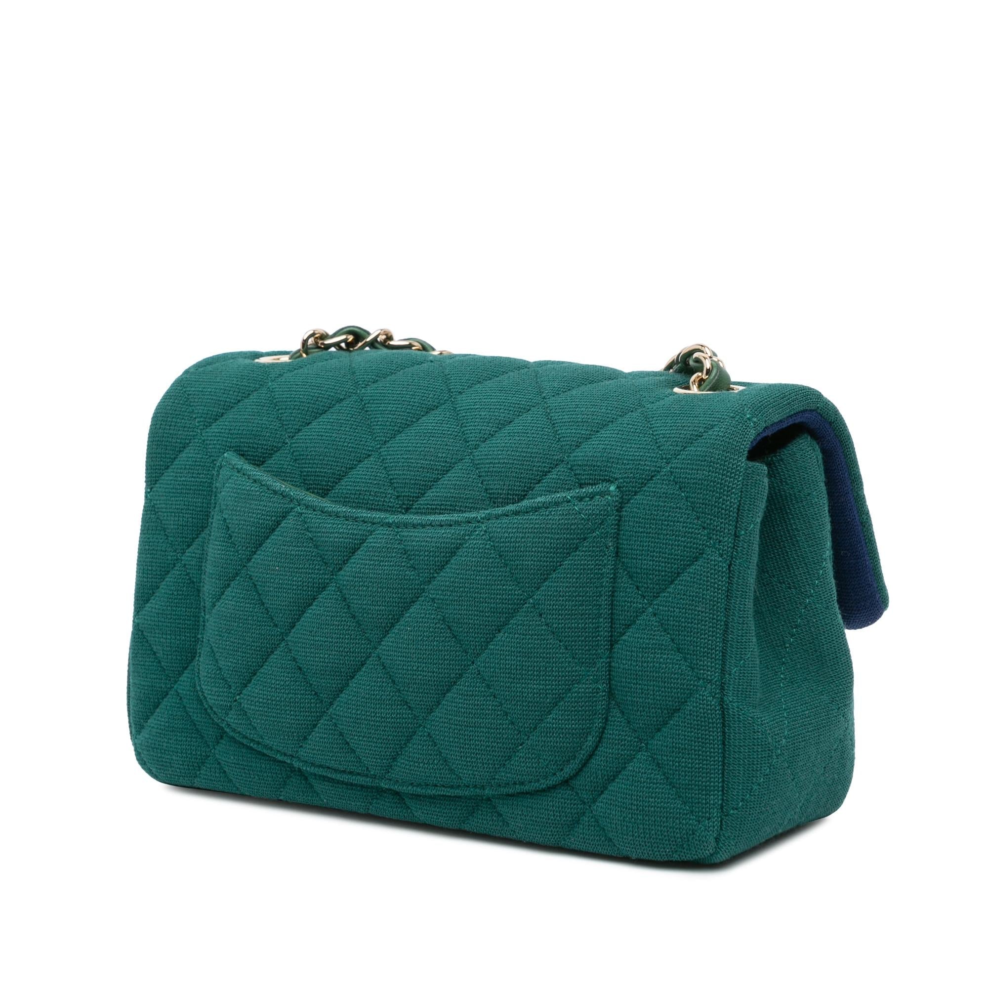 Chanel Mini Rectangular Classic Jersey Single Flap (SHG-M57Mcm)