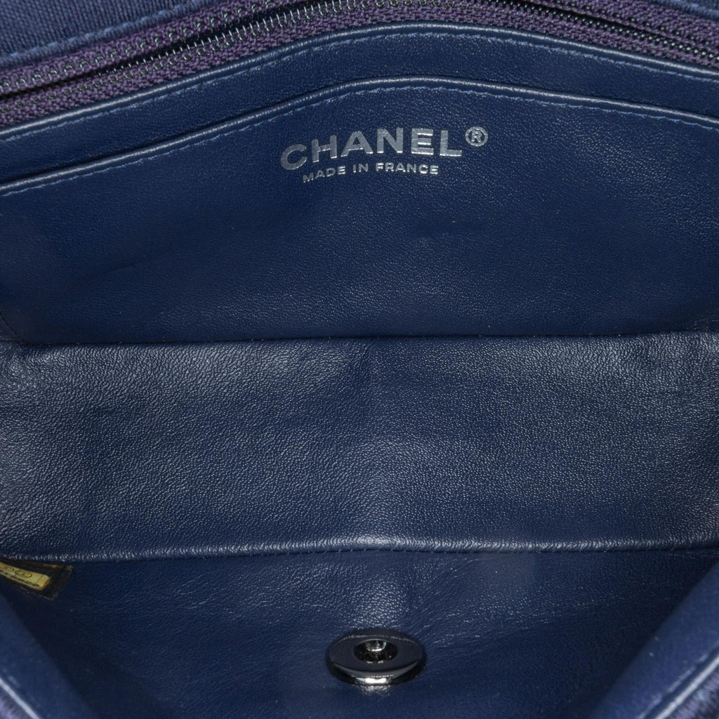 Chanel Mini Rectangular Classic Jersey Single Flap