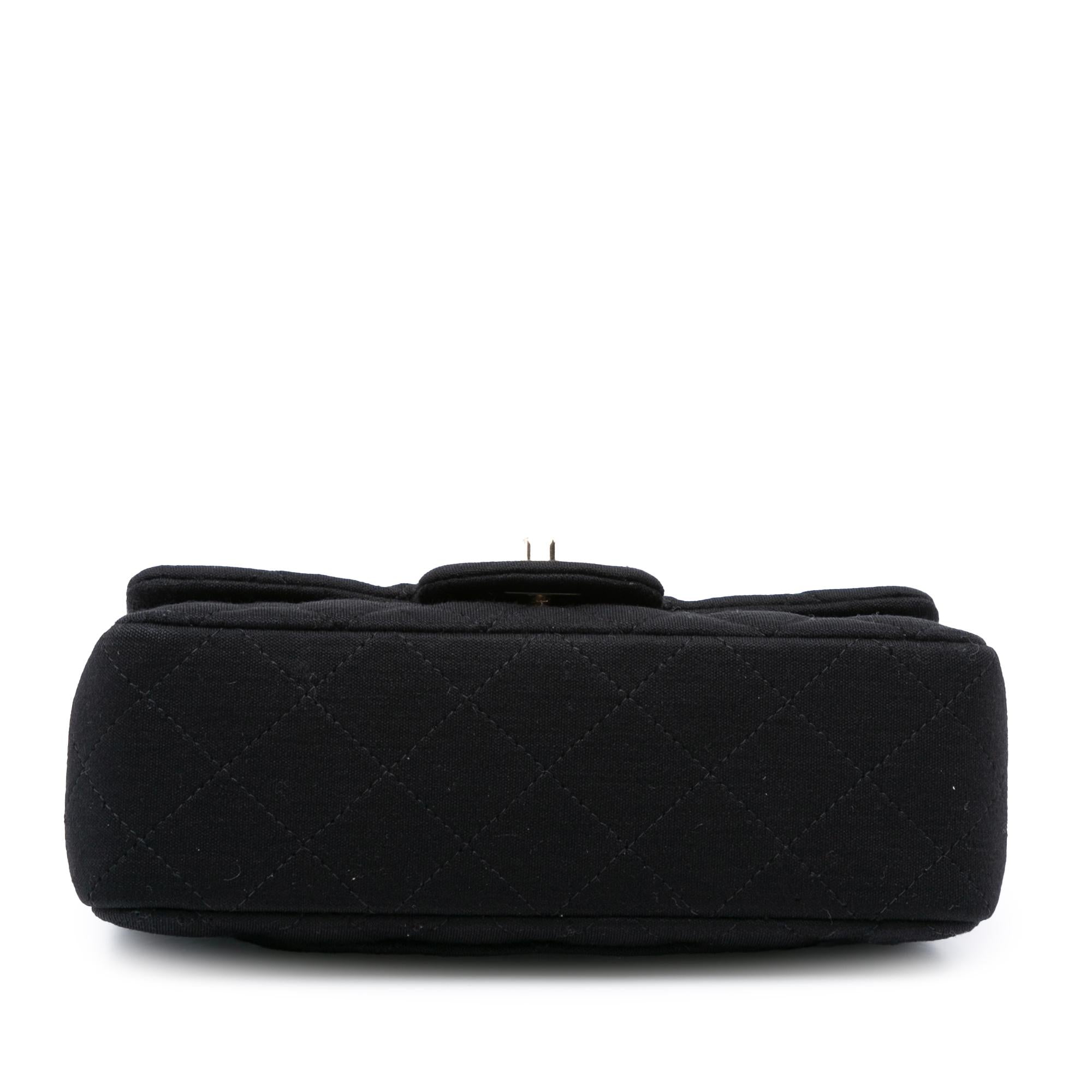 Chanel Mini Rectangular Classic Jersey Single Flap