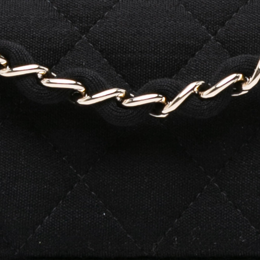 Chanel Mini Rectangular Classic Jersey Single Flap