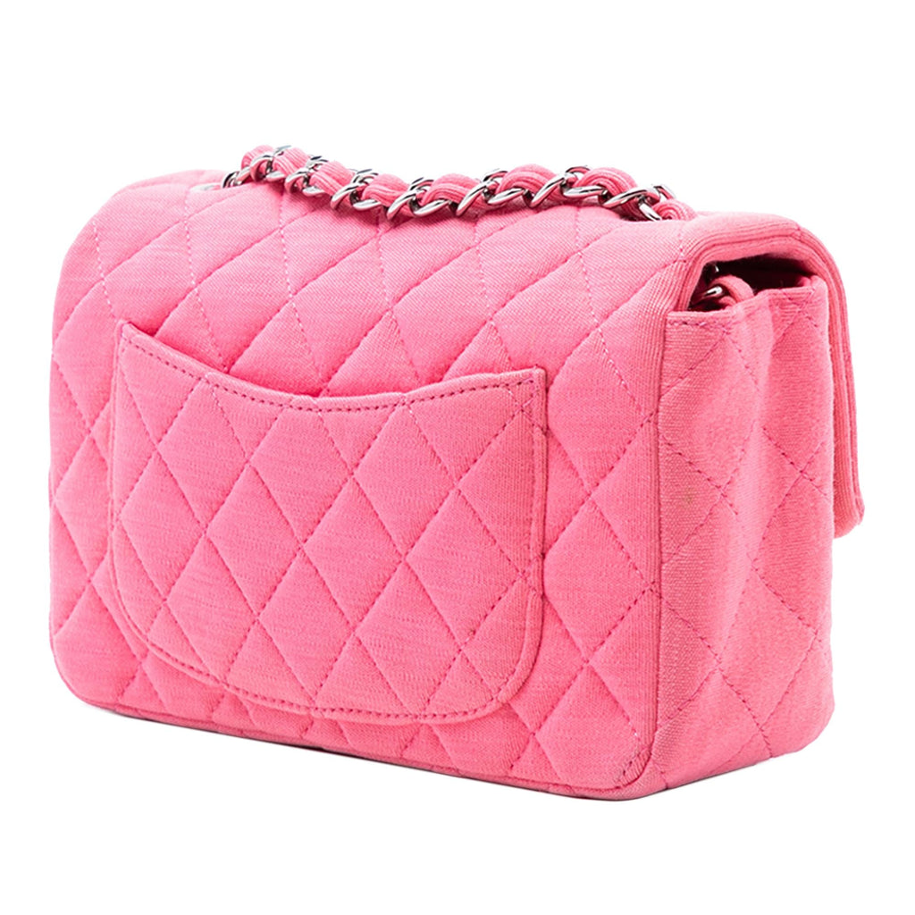 Chanel Mini Rectangular Classic Jersey Single Flap
