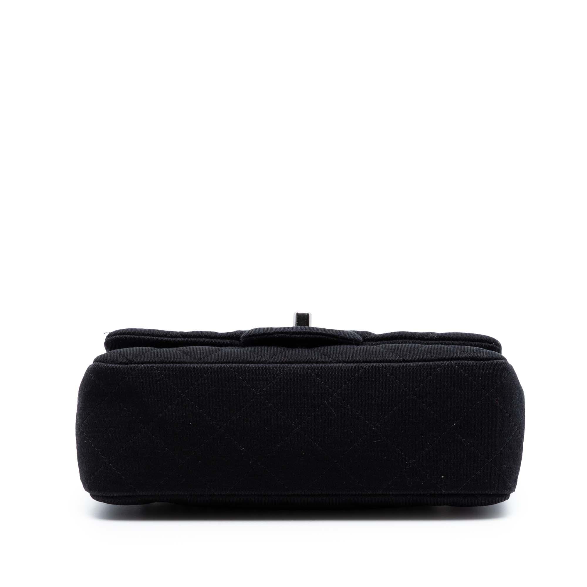 Chanel Mini Rectangular Classic Jersey Single Flap