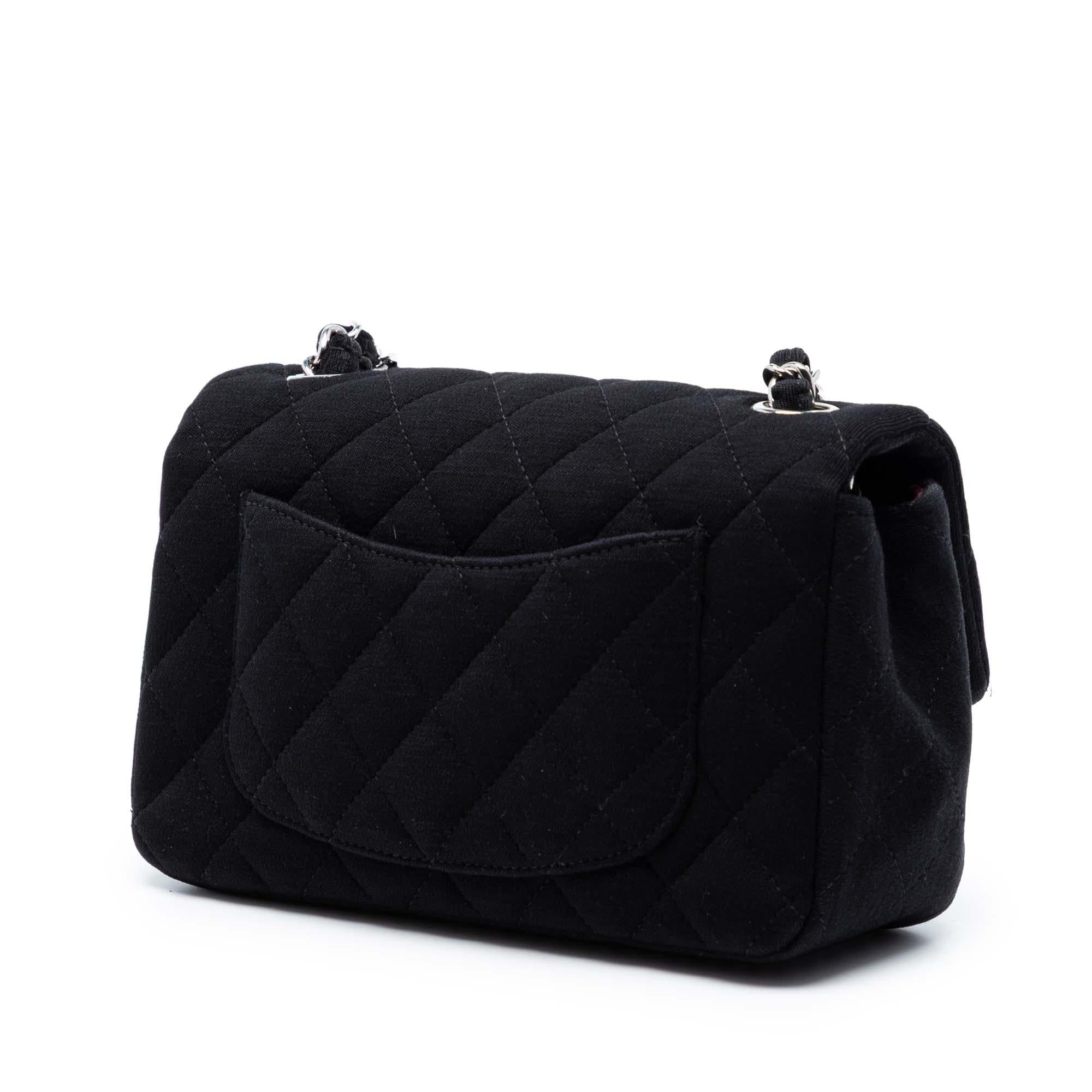 Chanel Mini Rectangular Classic Jersey Single Flap