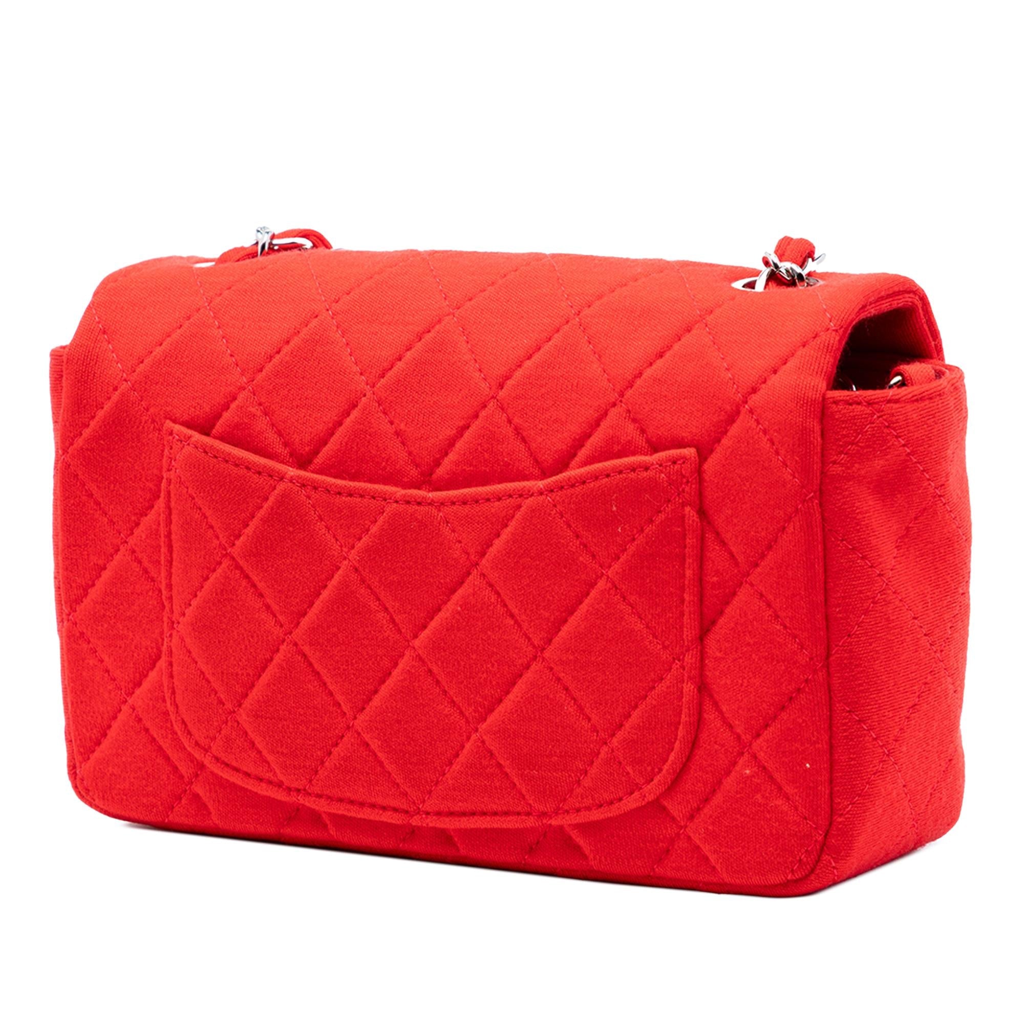 Chanel Mini Rectangular Classic Jersey Single Flap