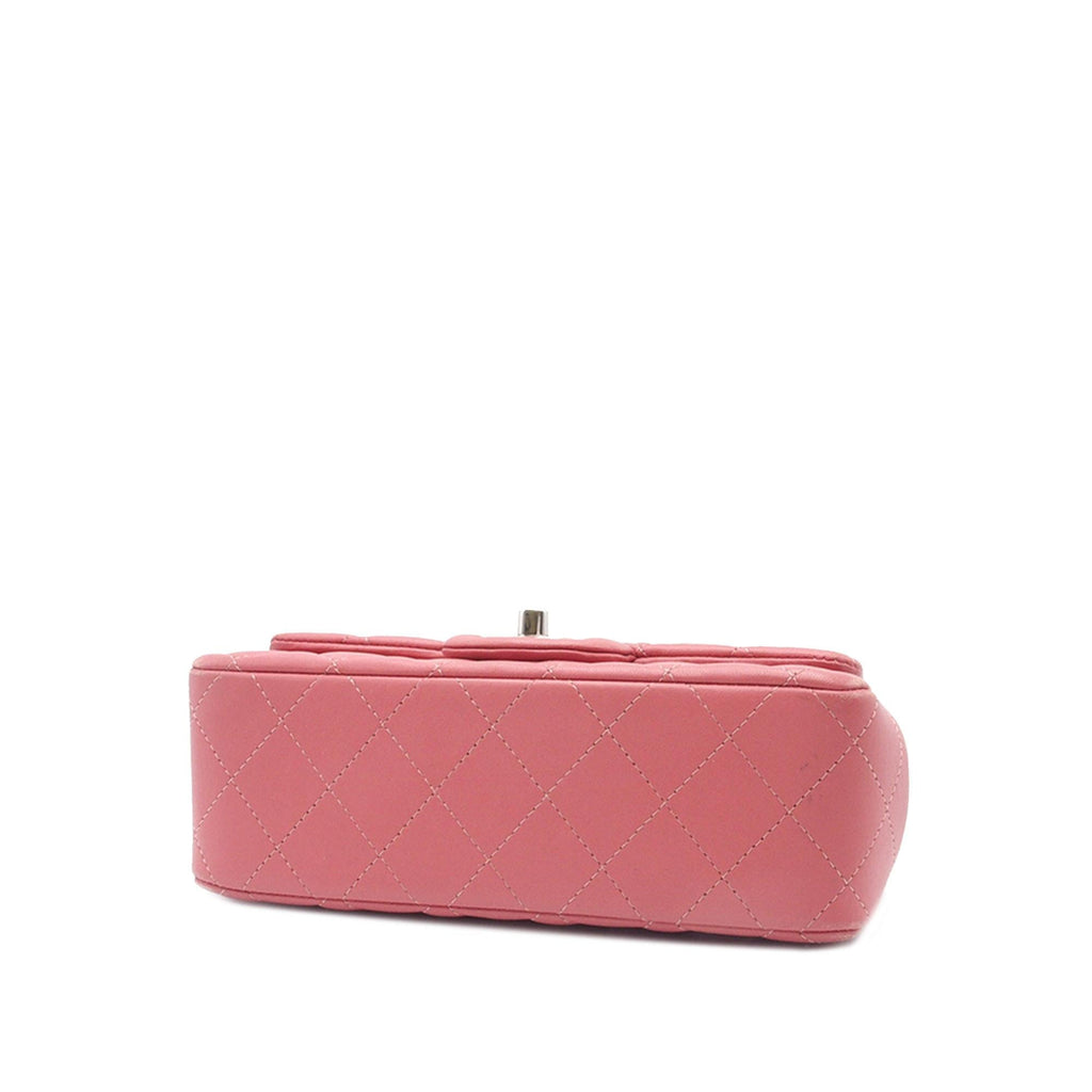 Chanel Mini Rectangular Classic Lambskin Single Flap (SHG-TIx3qD)