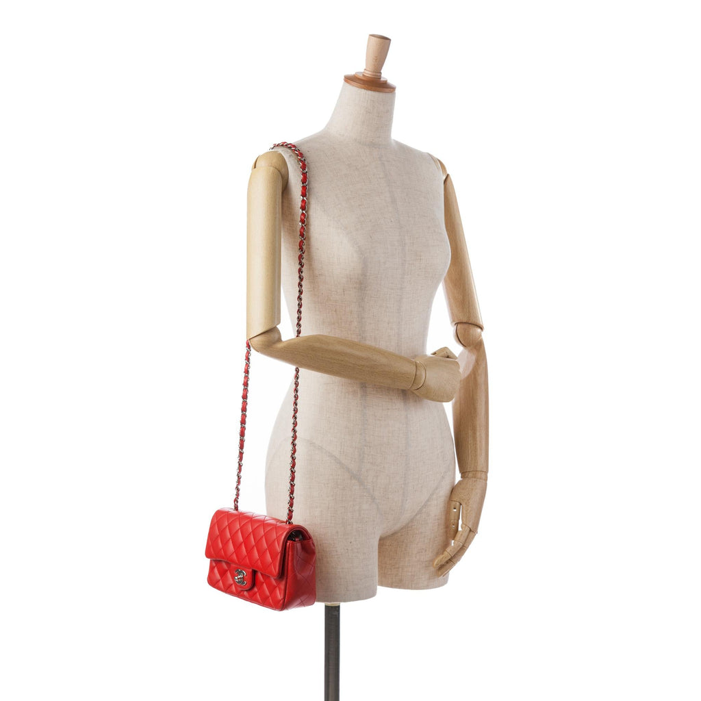 Chanel Mini Rectangular Classic Lambskin Single Flap (SHG-ibXR3K)