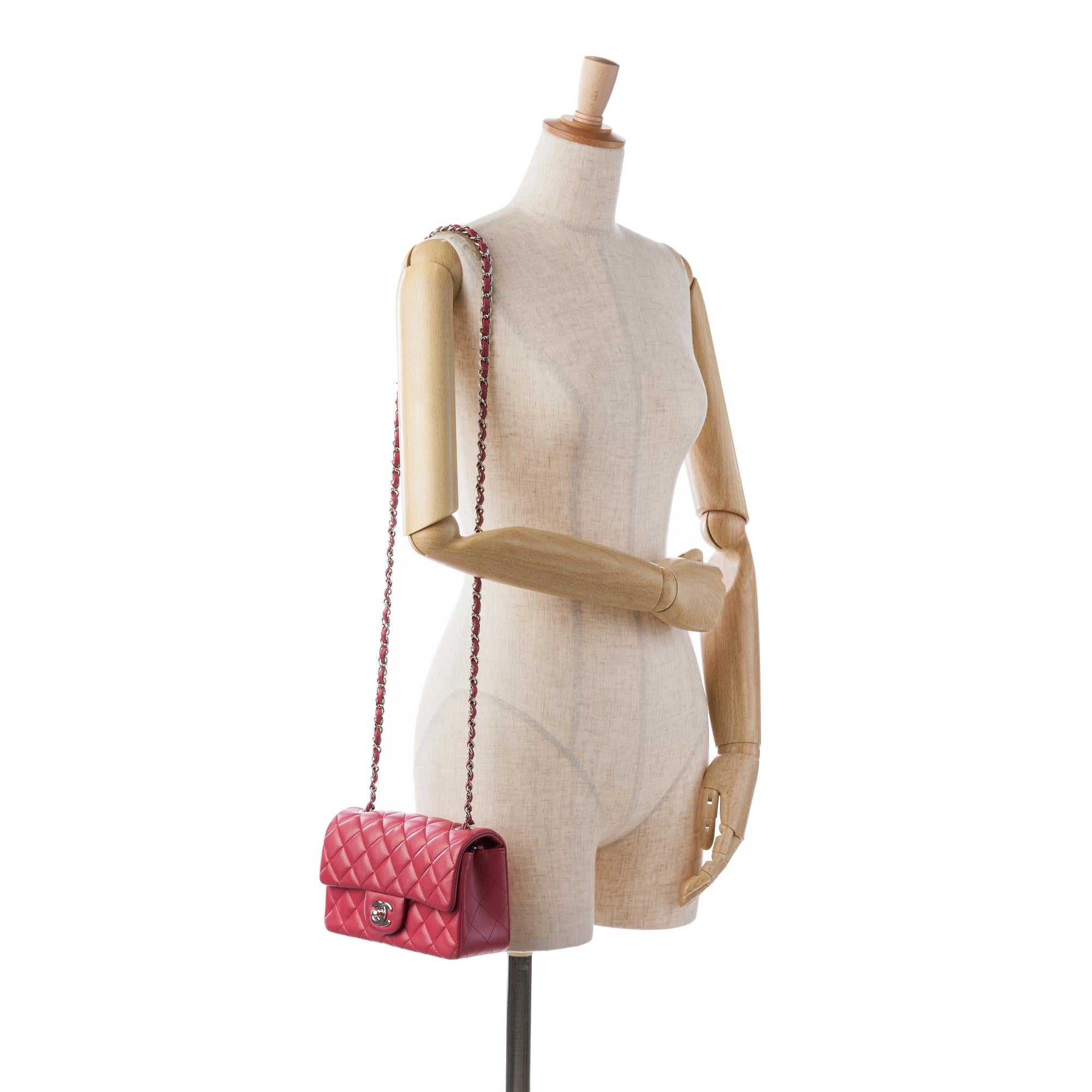 Chanel Mini Rectangular Classic Lambskin Single Flap (SHG-f674v3)