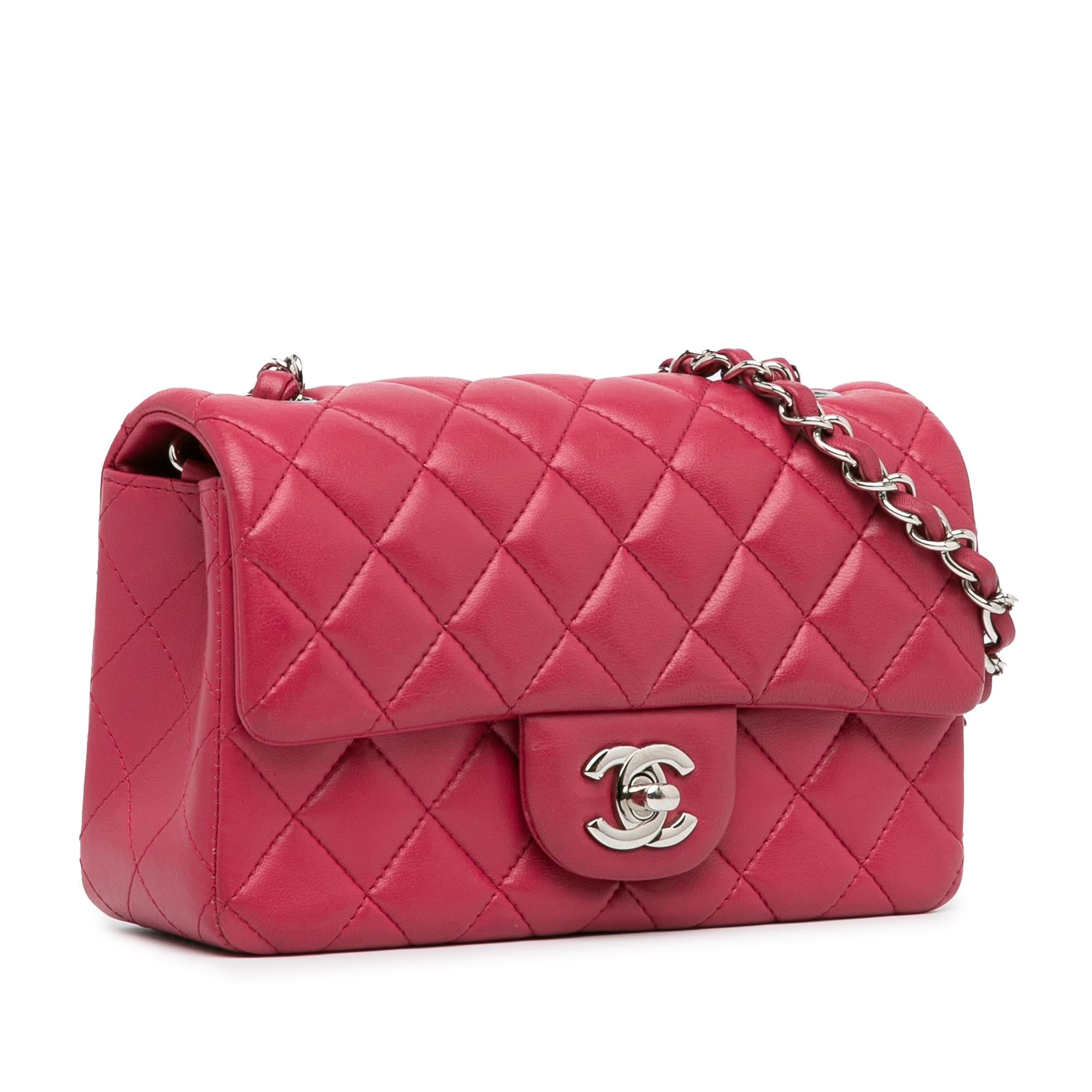 Chanel Mini Rectangular Classic Lambskin Single Flap (SHG-f674v3)