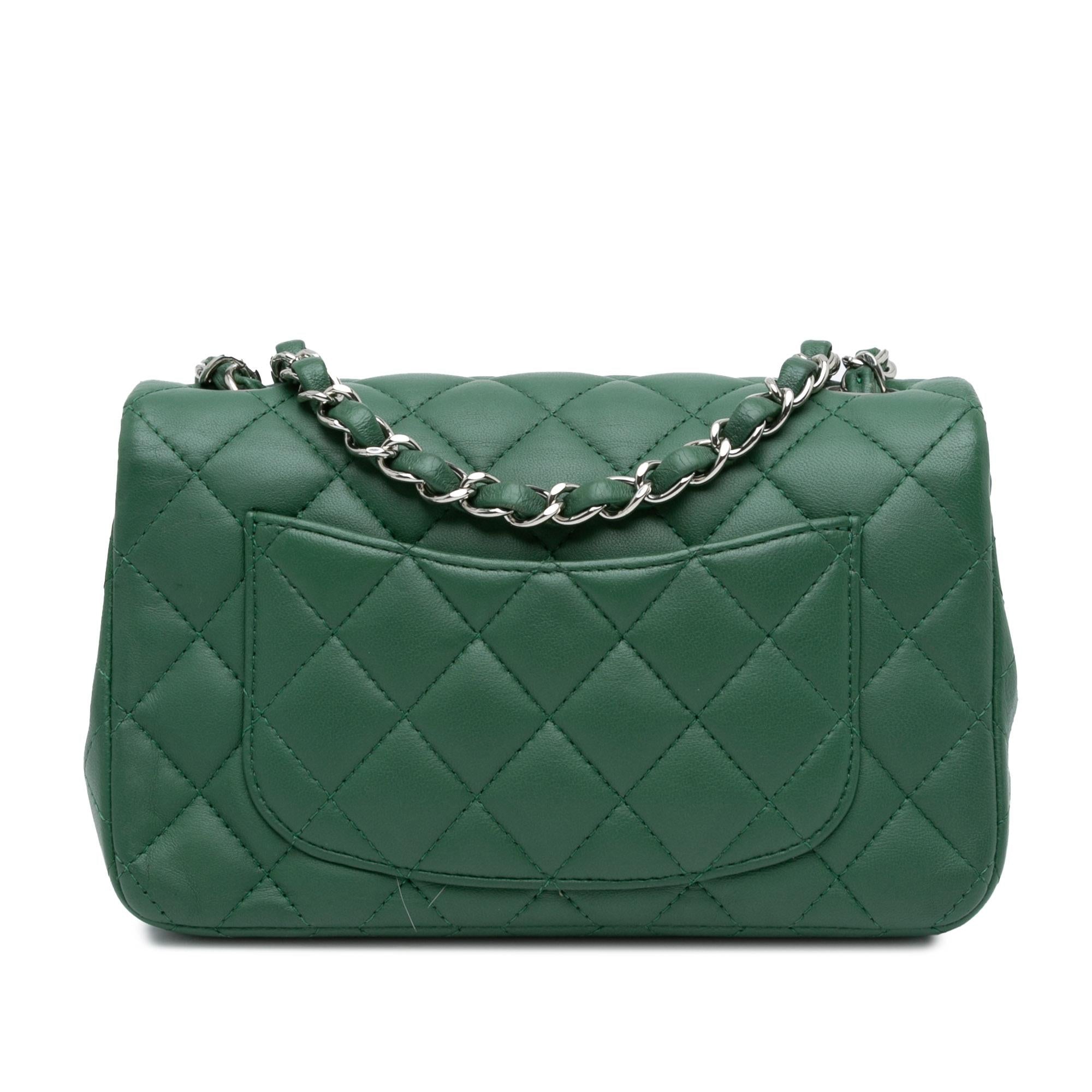 Chanel Mini Rectangular Classic Lambskin Single Flap (SHG-VkUtVQ)