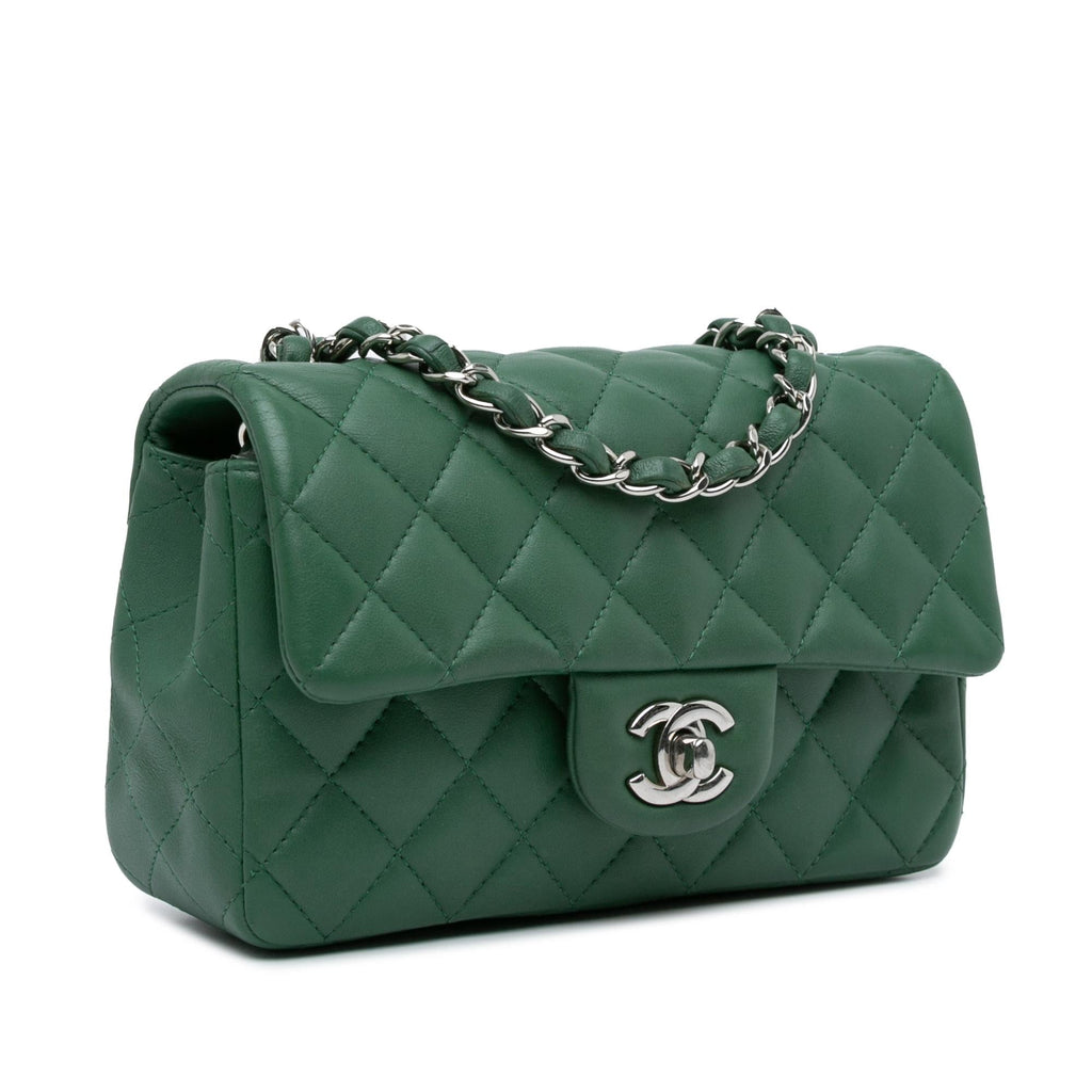 Chanel Mini Rectangular Classic Lambskin Single Flap (SHG-VkUtVQ)