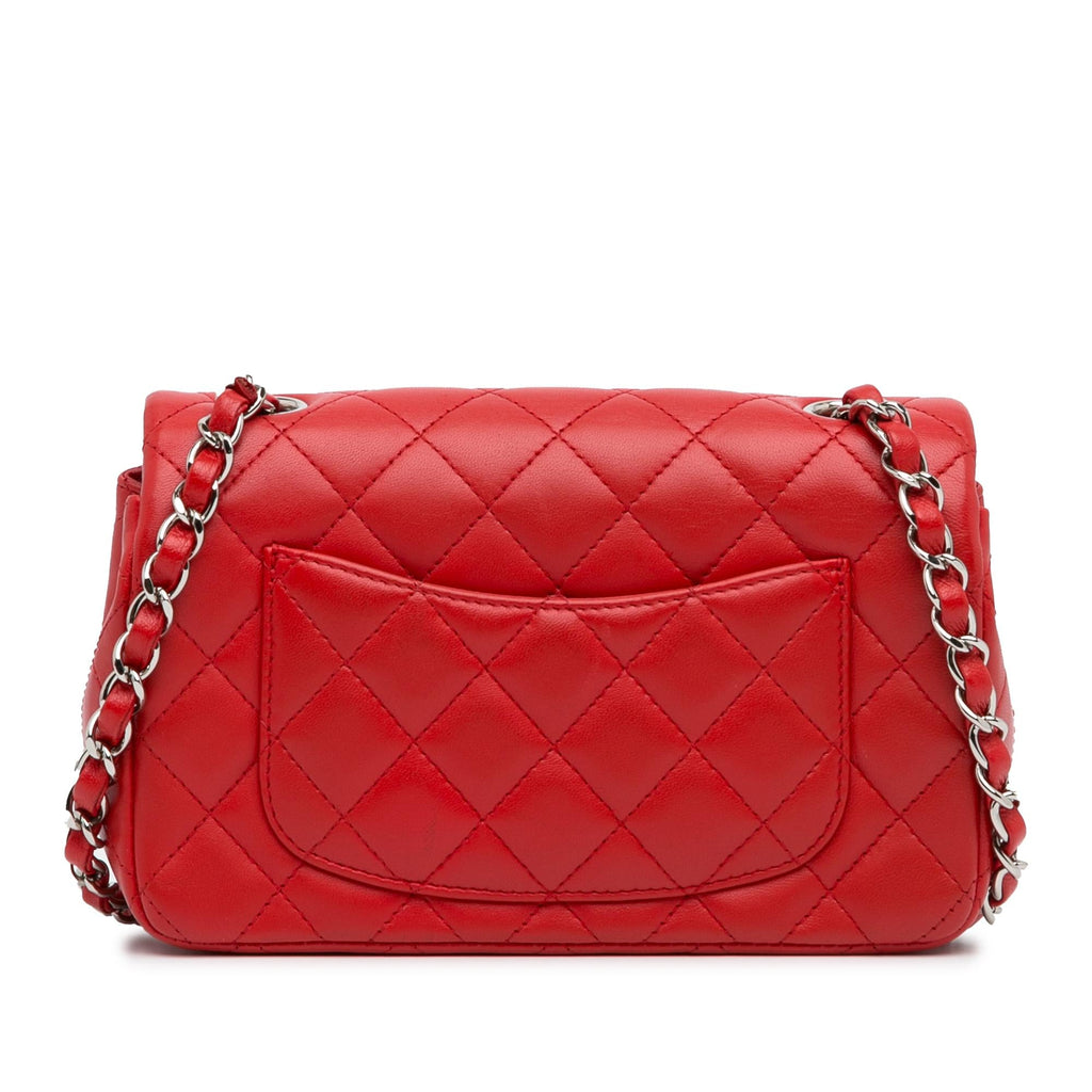 Chanel Mini Rectangular Classic Lambskin Single Flap (SHG-gDFOLY)