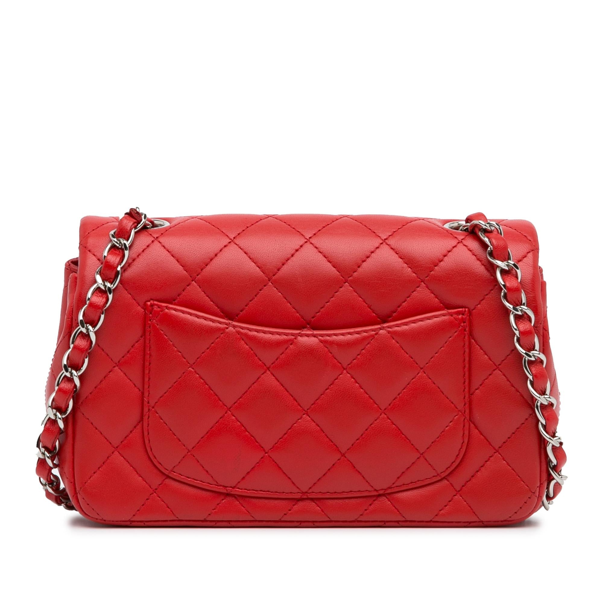 Chanel Mini Rectangular Classic Lambskin Single Flap (SHG-gDFOLY)