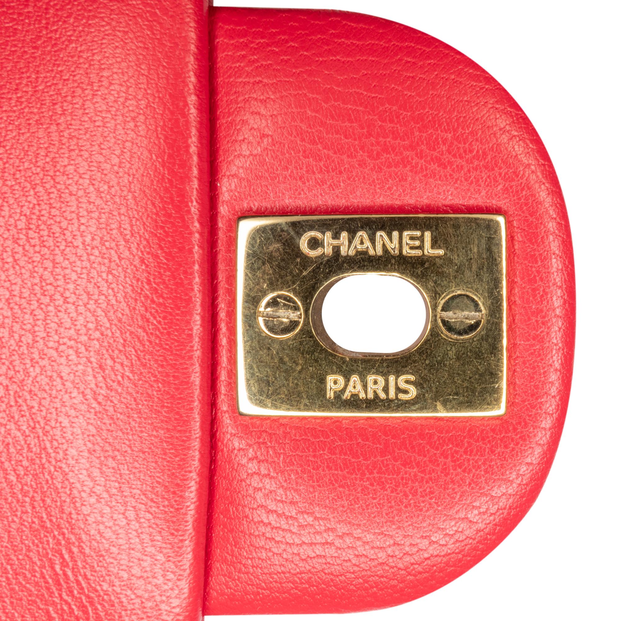 Chanel Mini Rectangular Classic Lambskin Single Flap (SHG-NLXfA6)