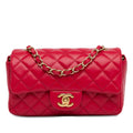 Chanel Mini Rectangular Classic Lambskin Single Flap (SHG-NLXfA6)