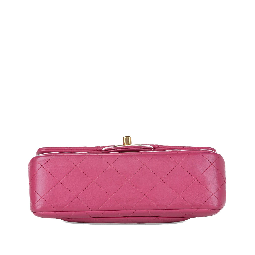 Chanel Mini Rectangular Classic Lambskin Single Flap (SHG-dNNE0j)