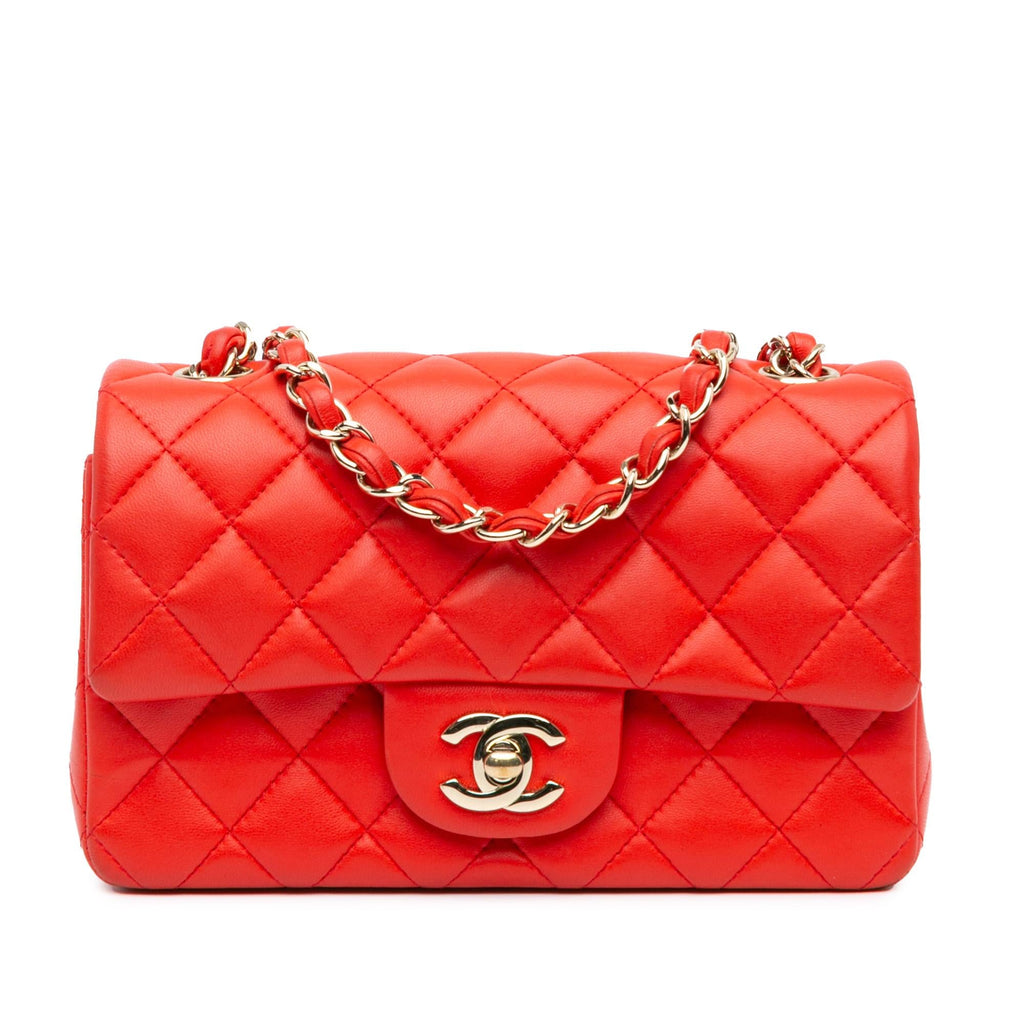 Chanel Mini Rectangular Classic Lambskin Single Flap