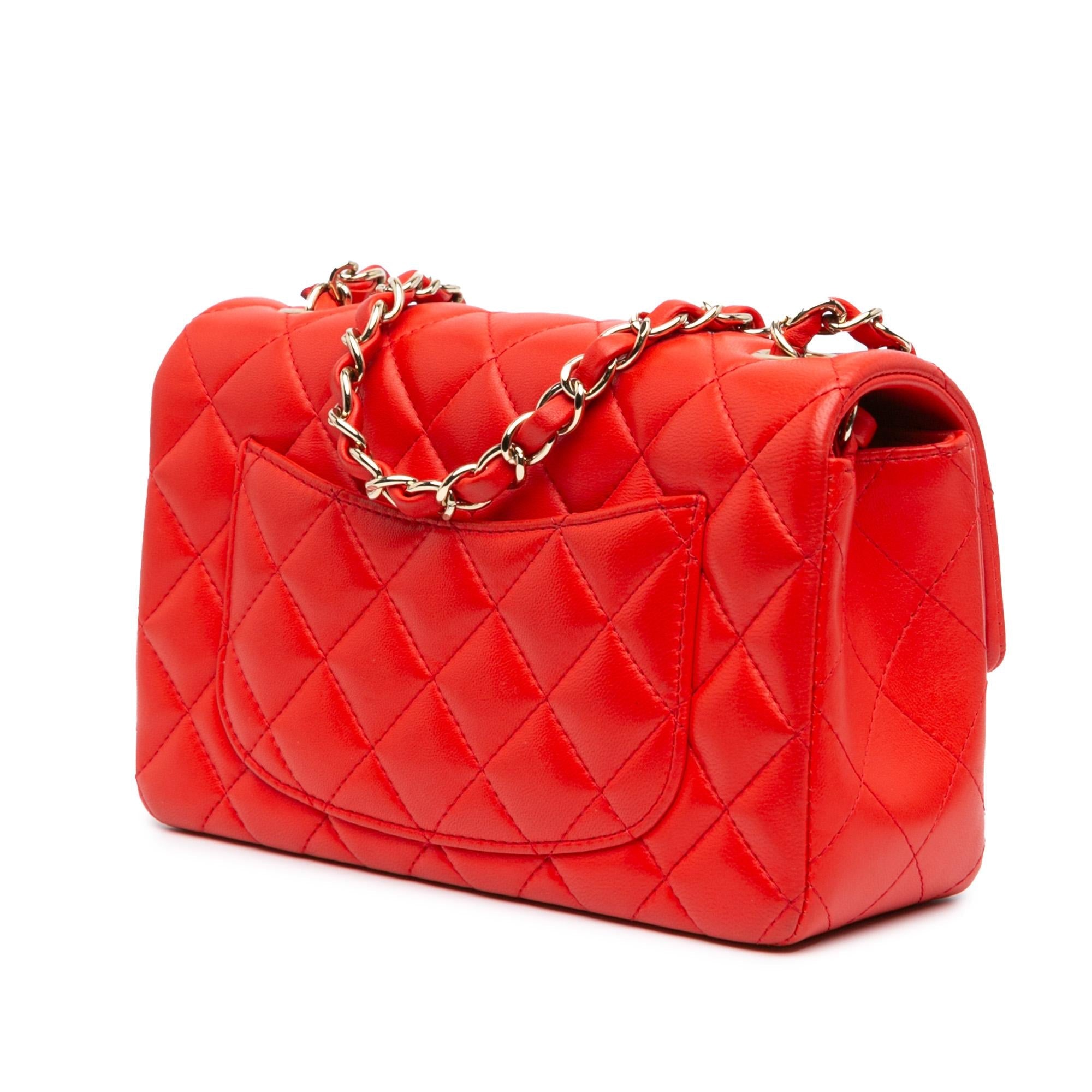 Chanel Mini Rectangular Classic Lambskin Single Flap