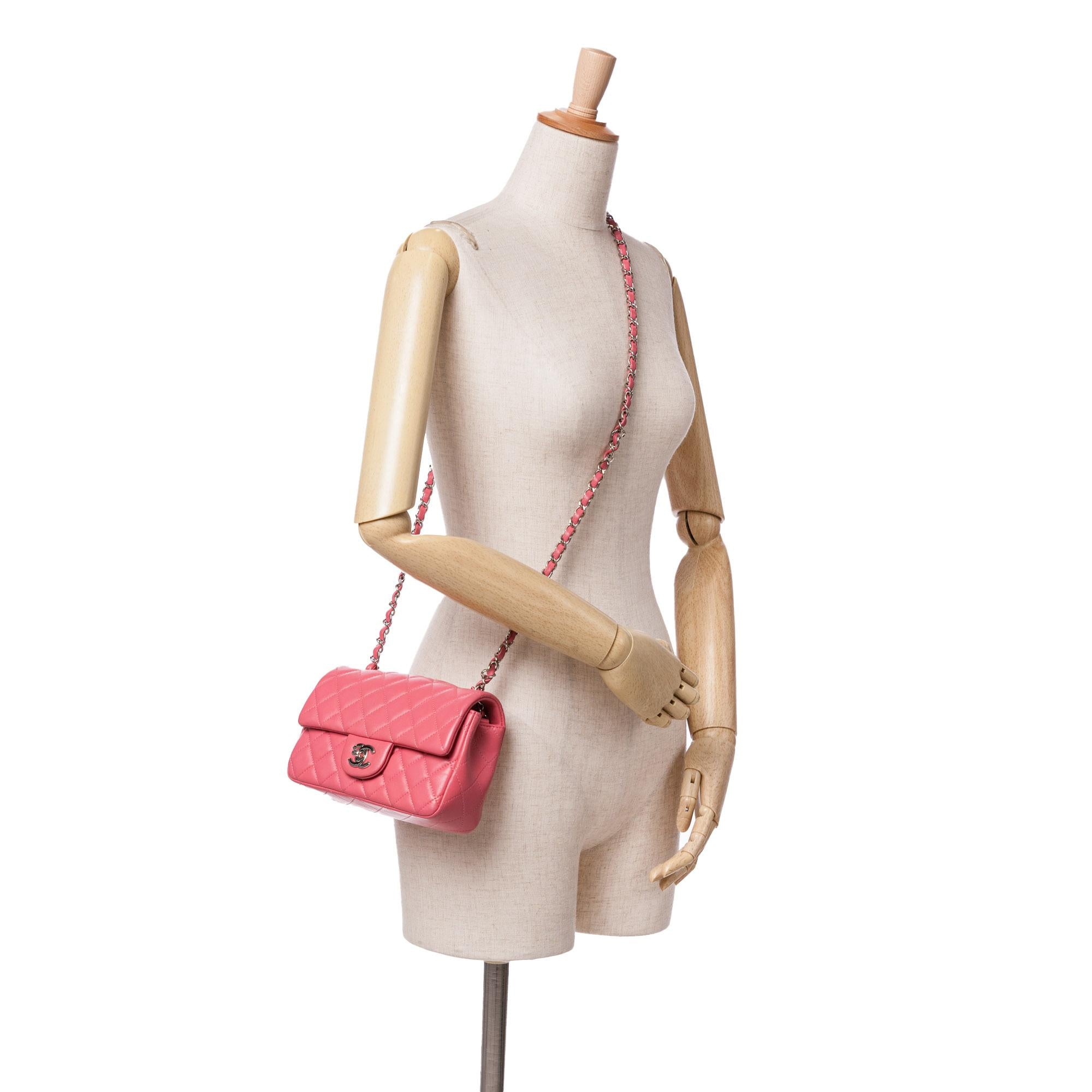 Chanel Mini Rectangular Classic Lambskin Single Flap