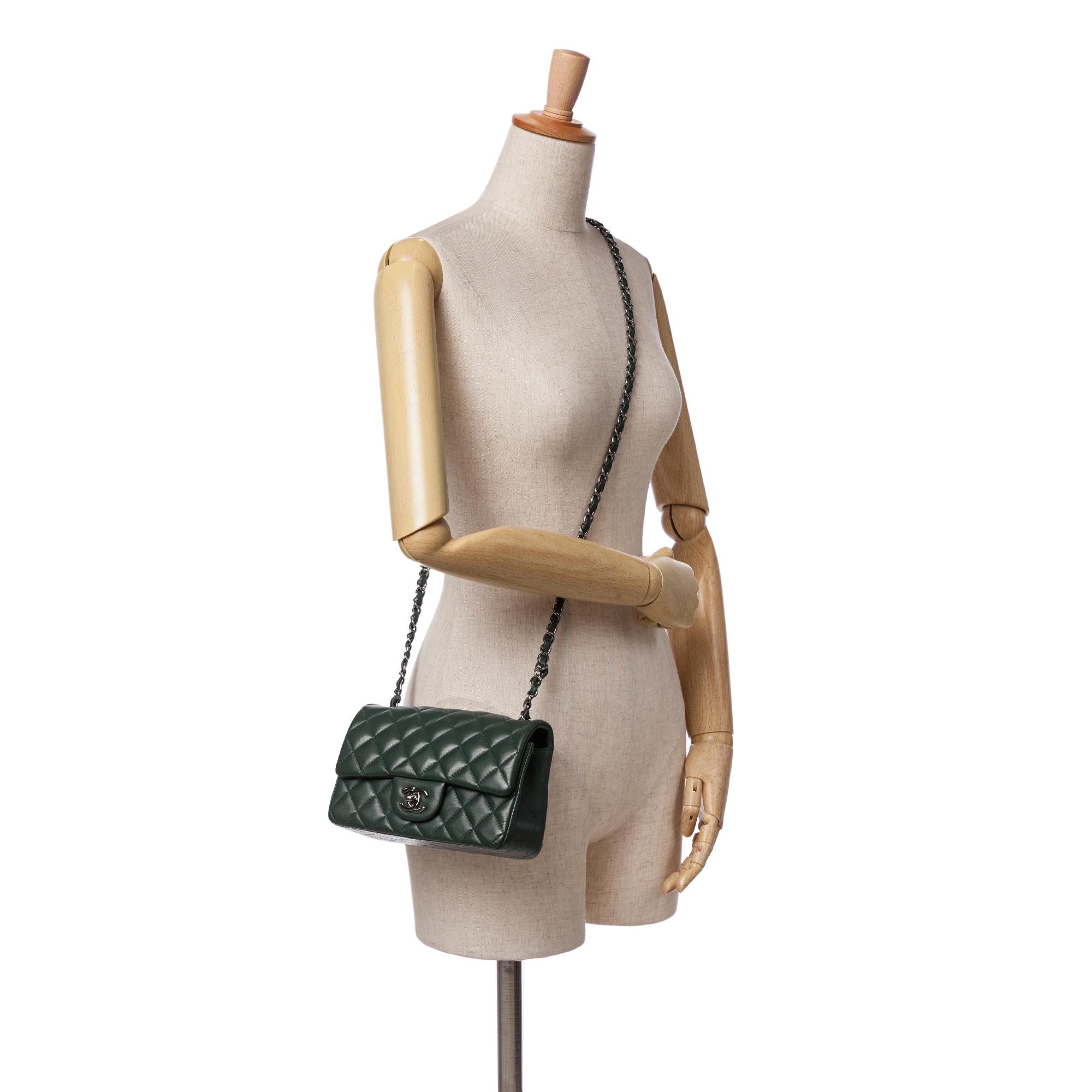 Chanel Mini Rectangular Classic Lambskin Single Flap