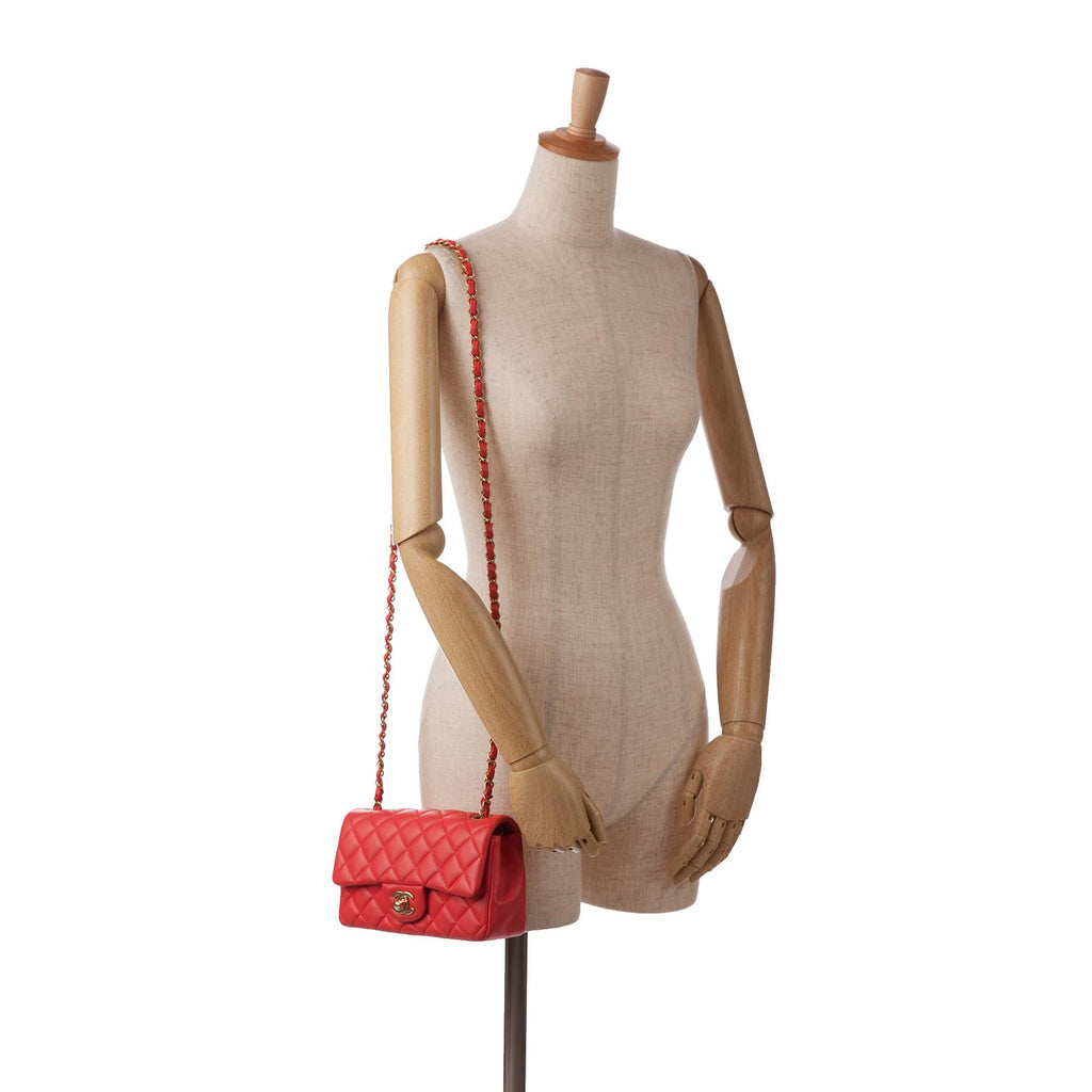 Chanel Mini Rectangular Classic Lambskin Single Flap