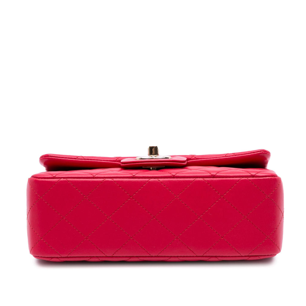 Chanel Mini Rectangular Classic Lambskin Single Flap