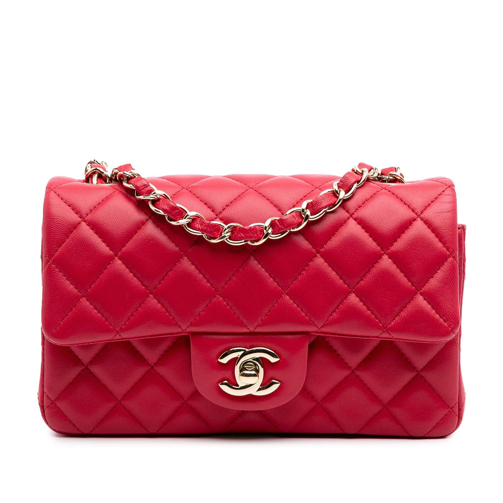 Chanel Mini Rectangular Classic Lambskin Single Flap