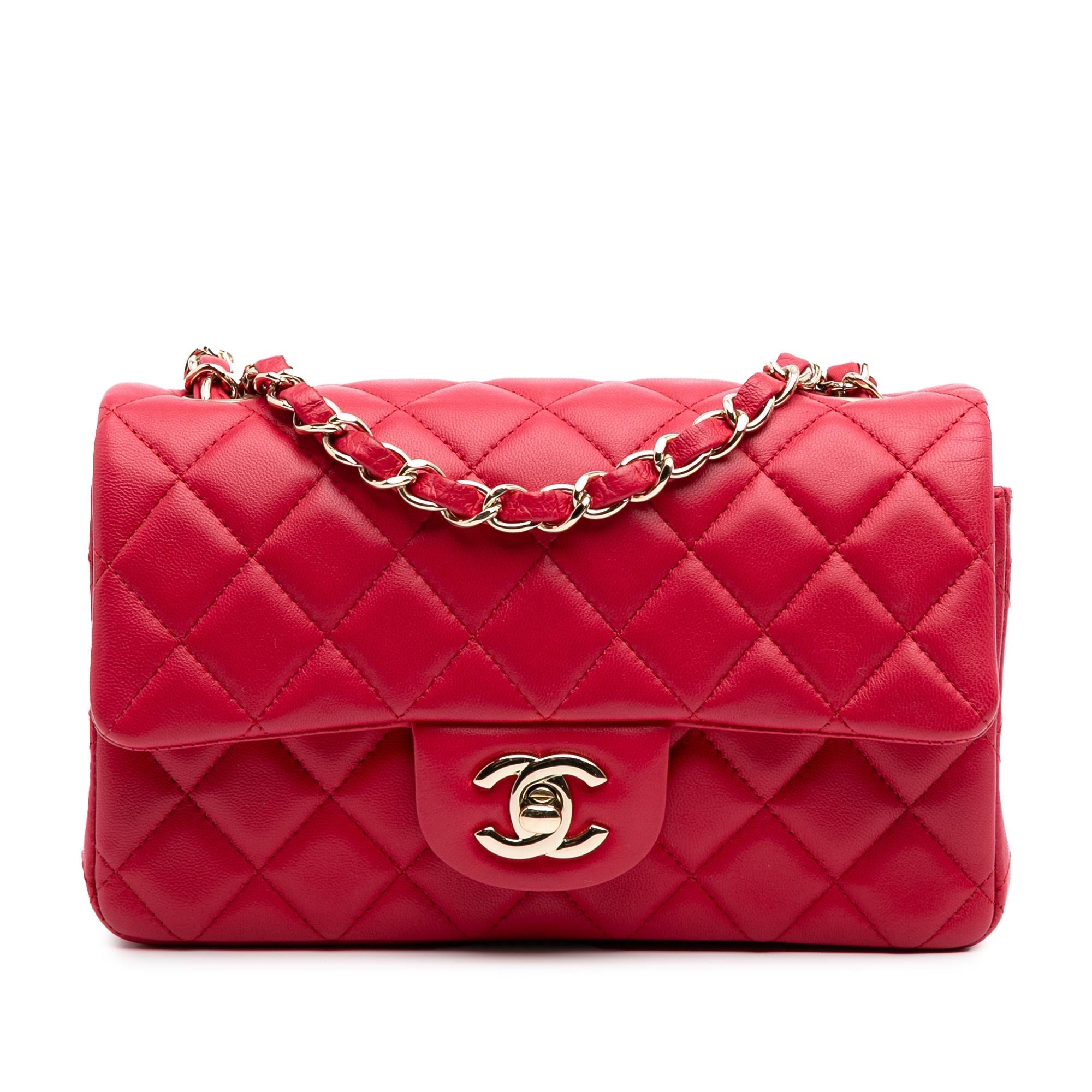 Chanel Mini Rectangular Classic Lambskin Single Flap