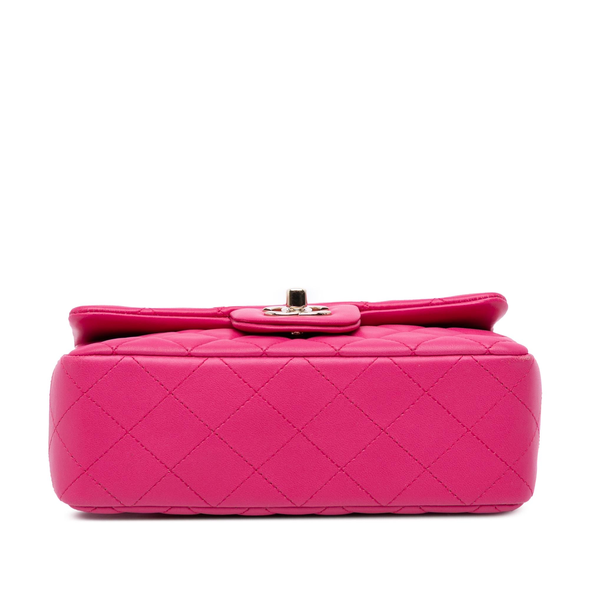 Chanel Mini Rectangular Classic Lambskin Single Flap